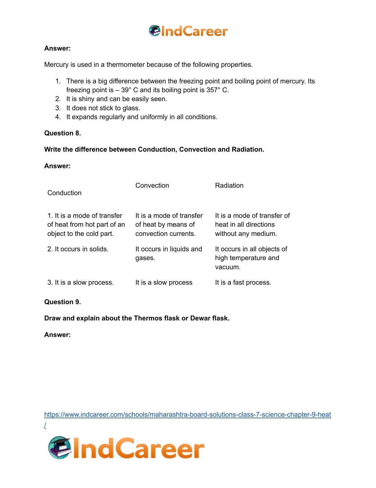 Maharashtra Board Solutions Class 7-Science: Chapter 9- Heat - Page 15