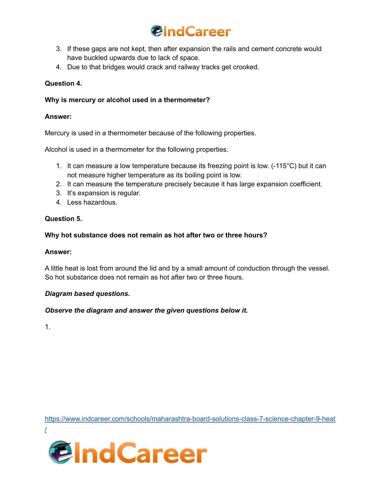 Maharashtra Board Solutions Class 7-Science: Chapter 9- Heat - Page 23