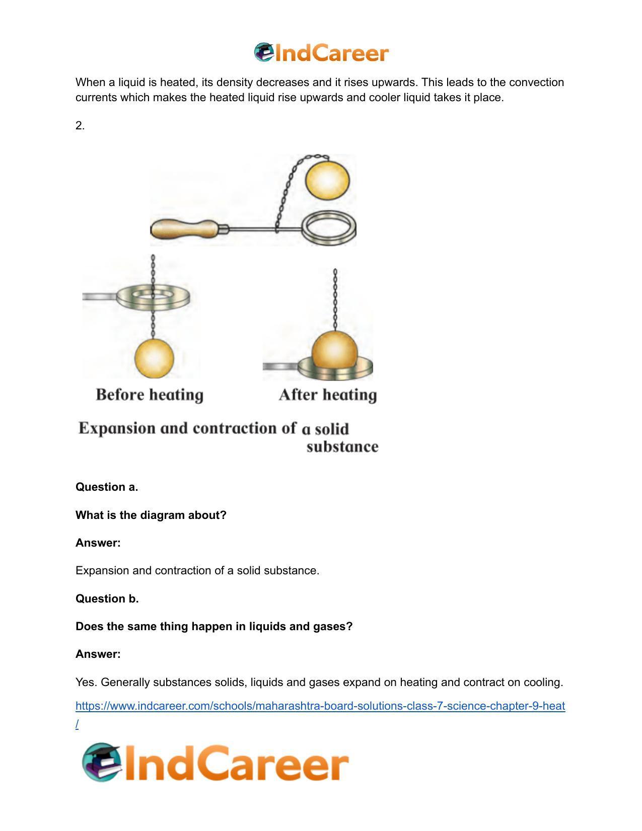 Maharashtra Board Solutions Class 7-Science: Chapter 9- Heat - Page 25