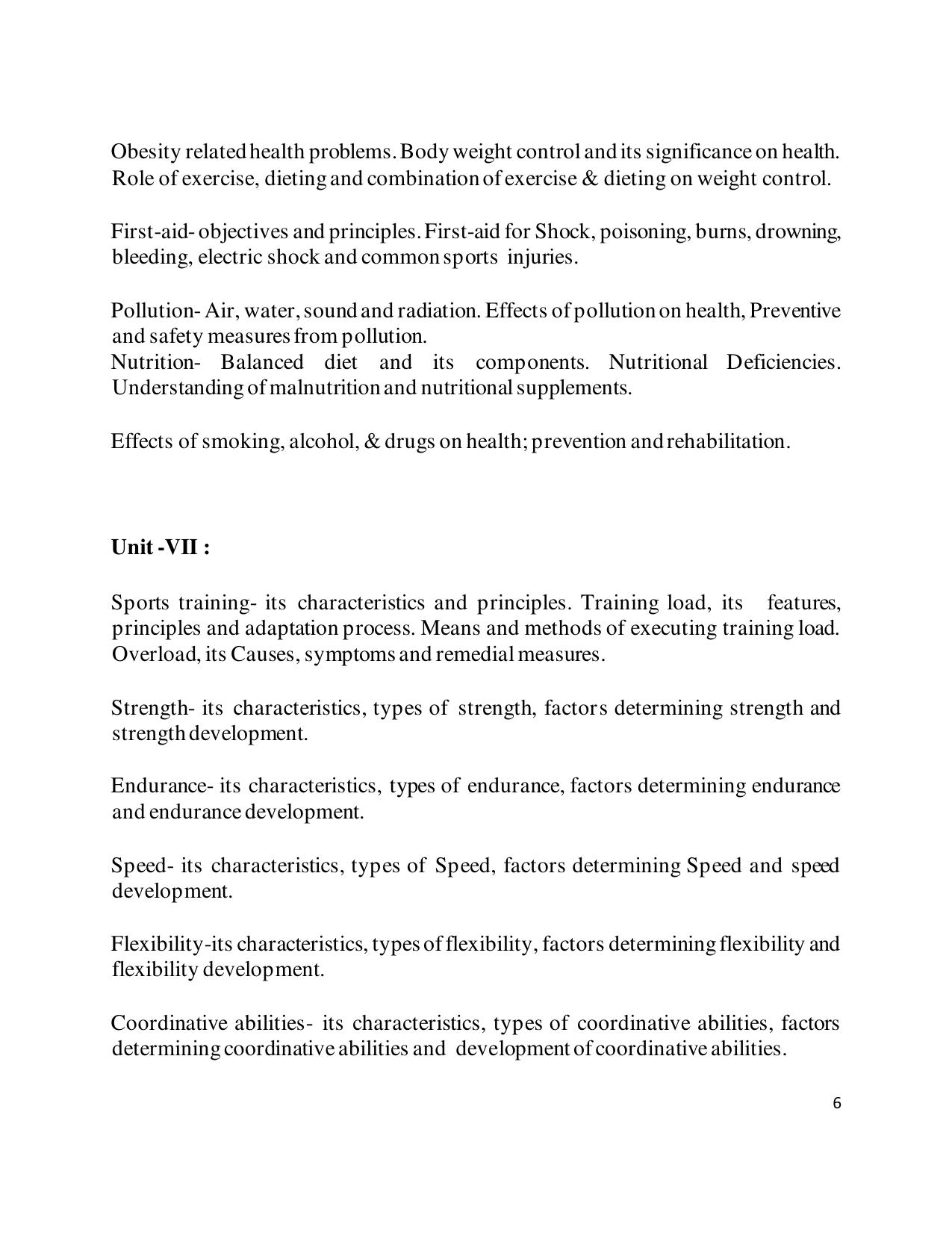 TNSET Syllabus - Physical Education - Page 6