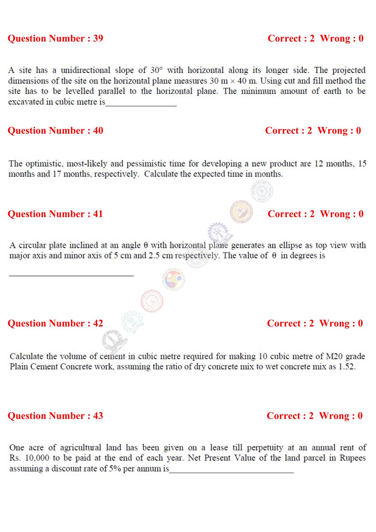 GATE 2017 Architecture and Planning (AR) Question Paper with Answer Key - Page 11