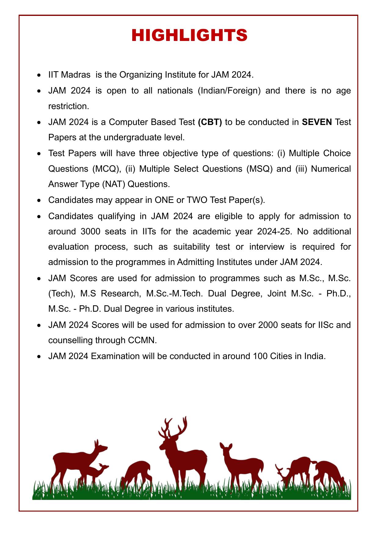 IIT JAM Exam Syllabus - Page 3