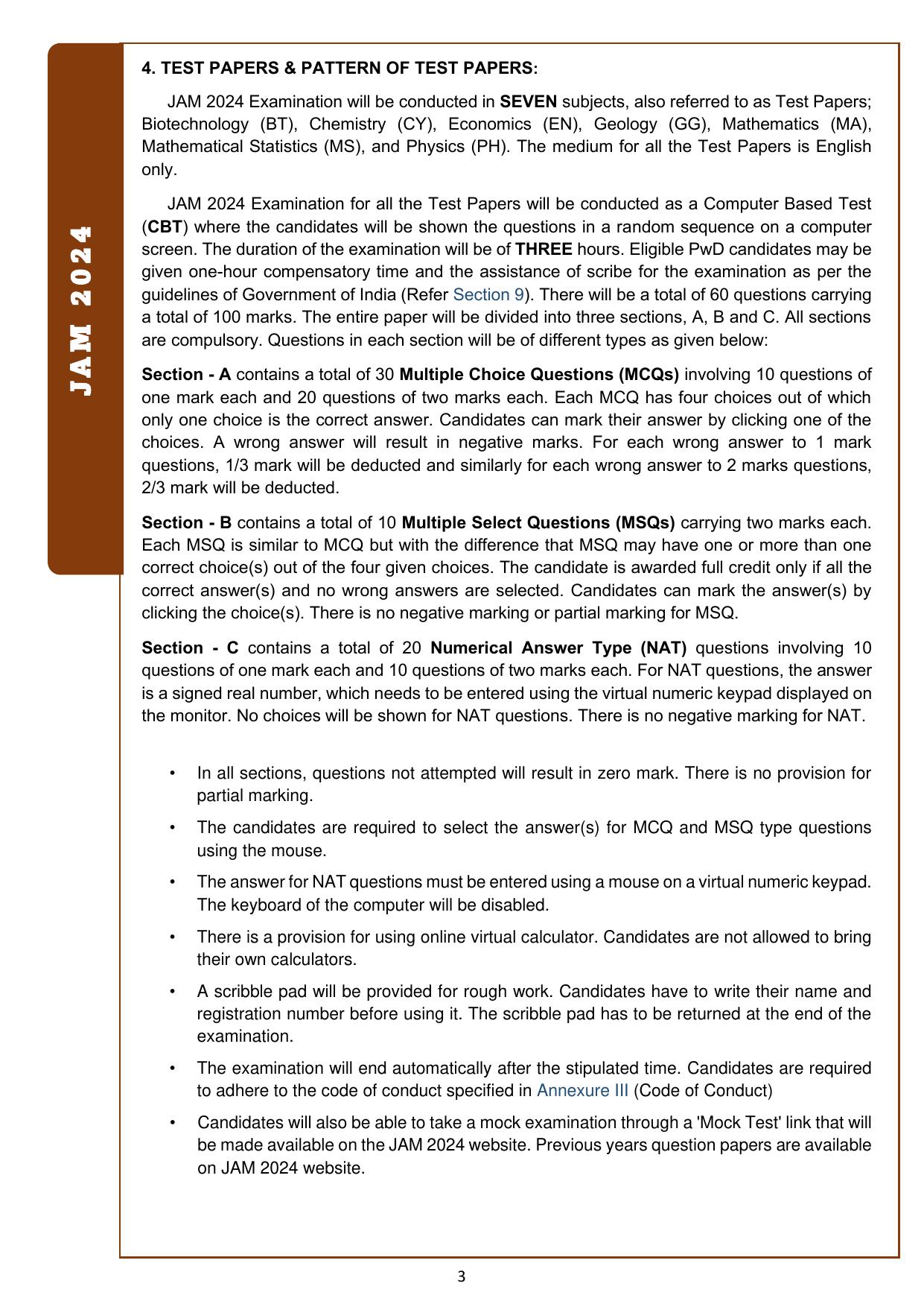 IIT JAM Exam Syllabus - Page 9