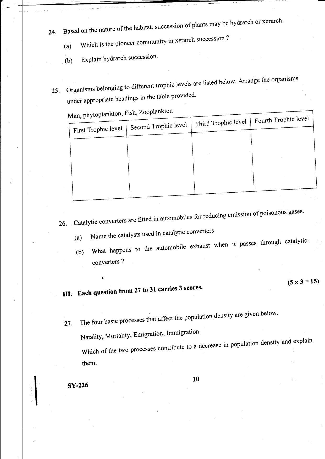 Kerala Plus Two 2021 Biology Annual Question Paper - Page 10