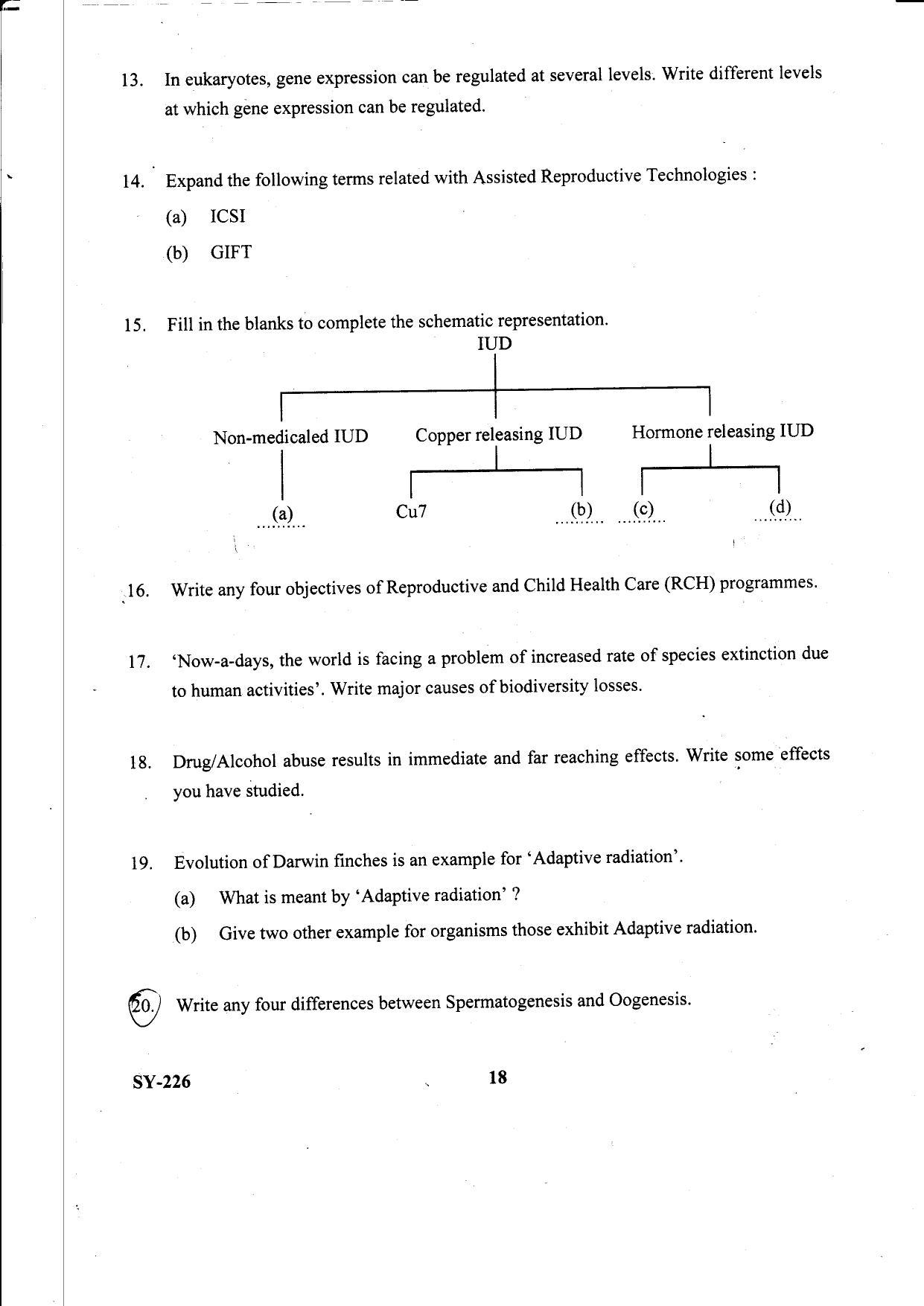 Kerala Plus Two 2021 Biology Annual Question Paper - Page 18