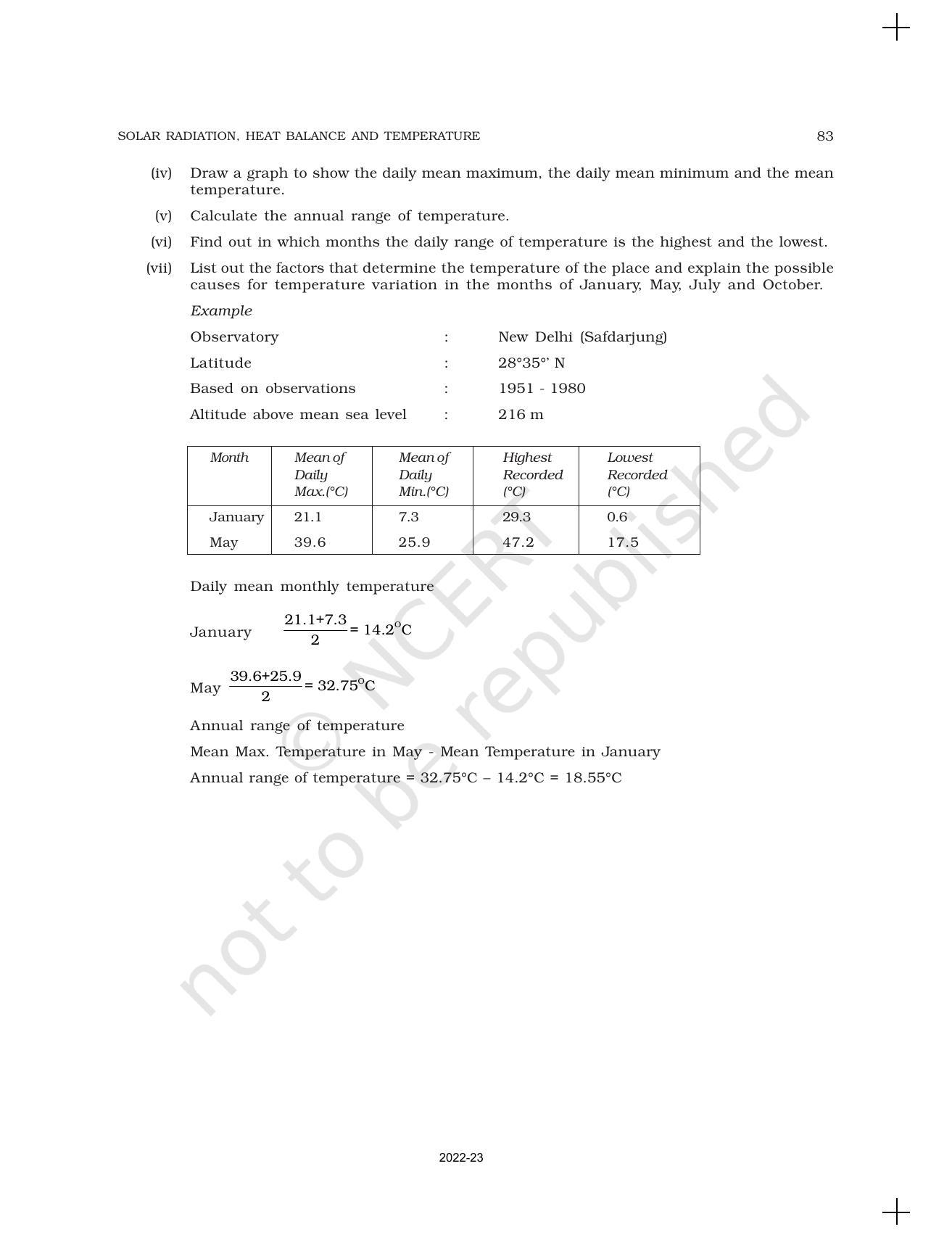 NCERT Book for Class 11 Geography (Part-I) Chapter 9 Solar Radiation, Heat balance and Temperature - Page 9