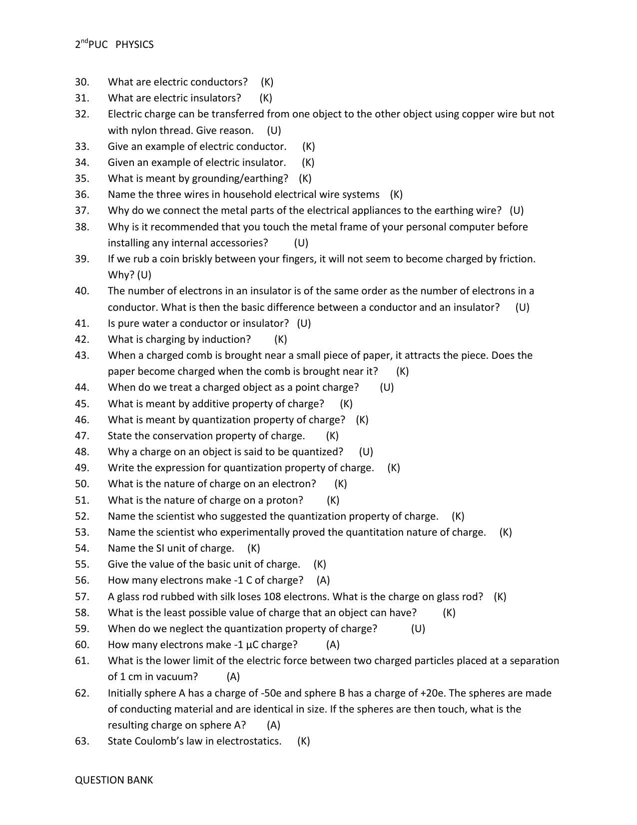 Karnataka 2nd PUC Question Bank for Physics - Page 4