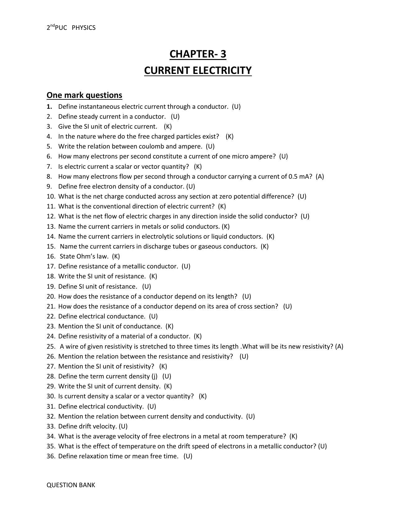 Karnataka 2nd PUC Question Bank for Physics - Page 16