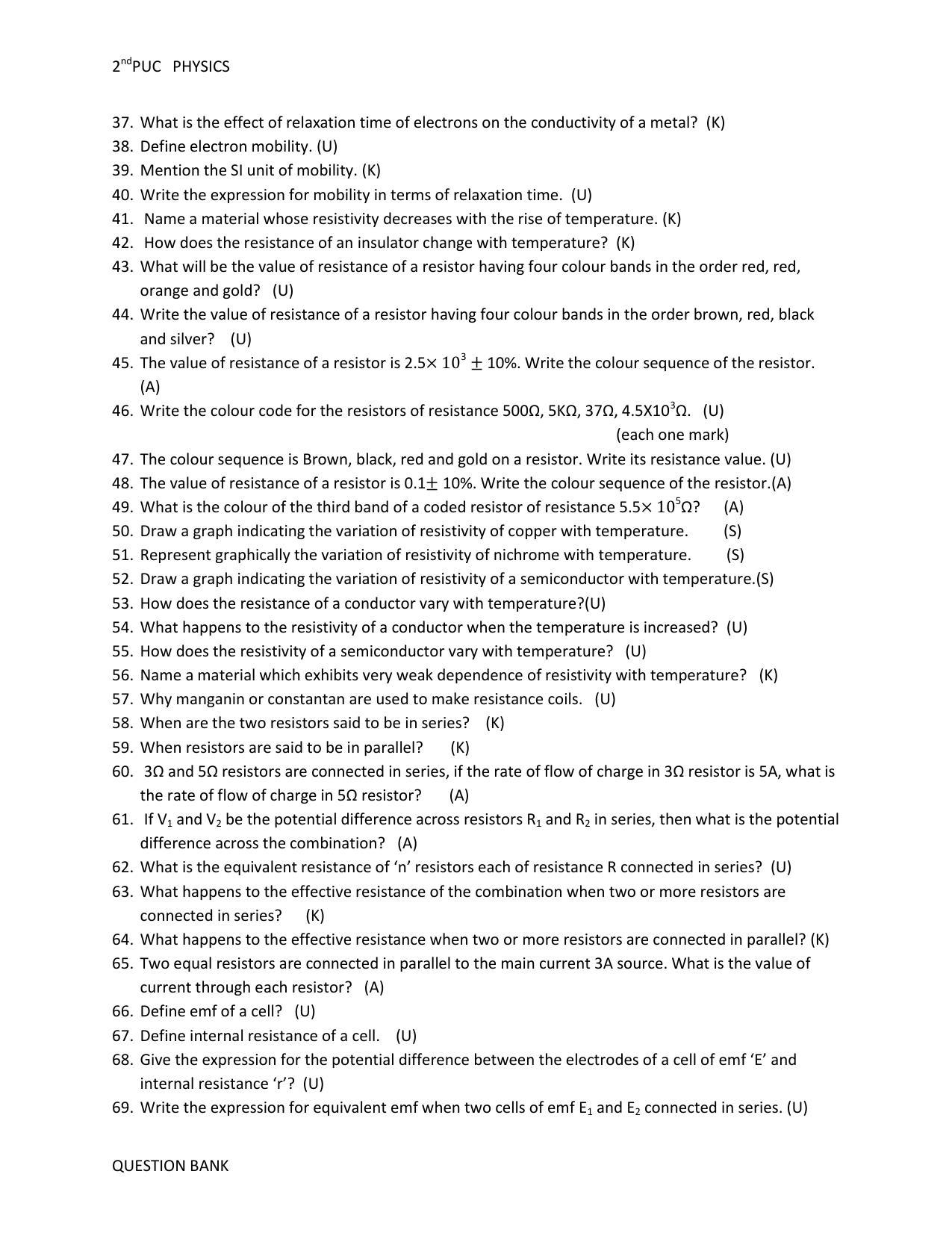 Karnataka 2nd PUC Question Bank for Physics - Page 17