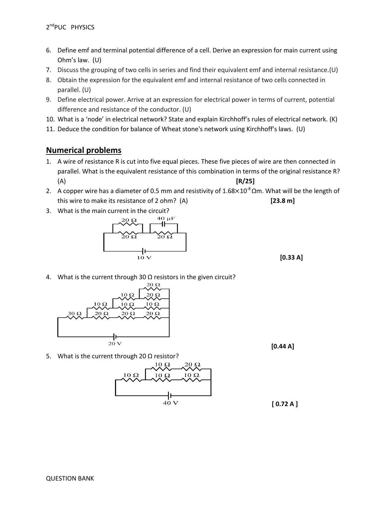 Karnataka 2nd PUC Question Bank for Physics - Page 21