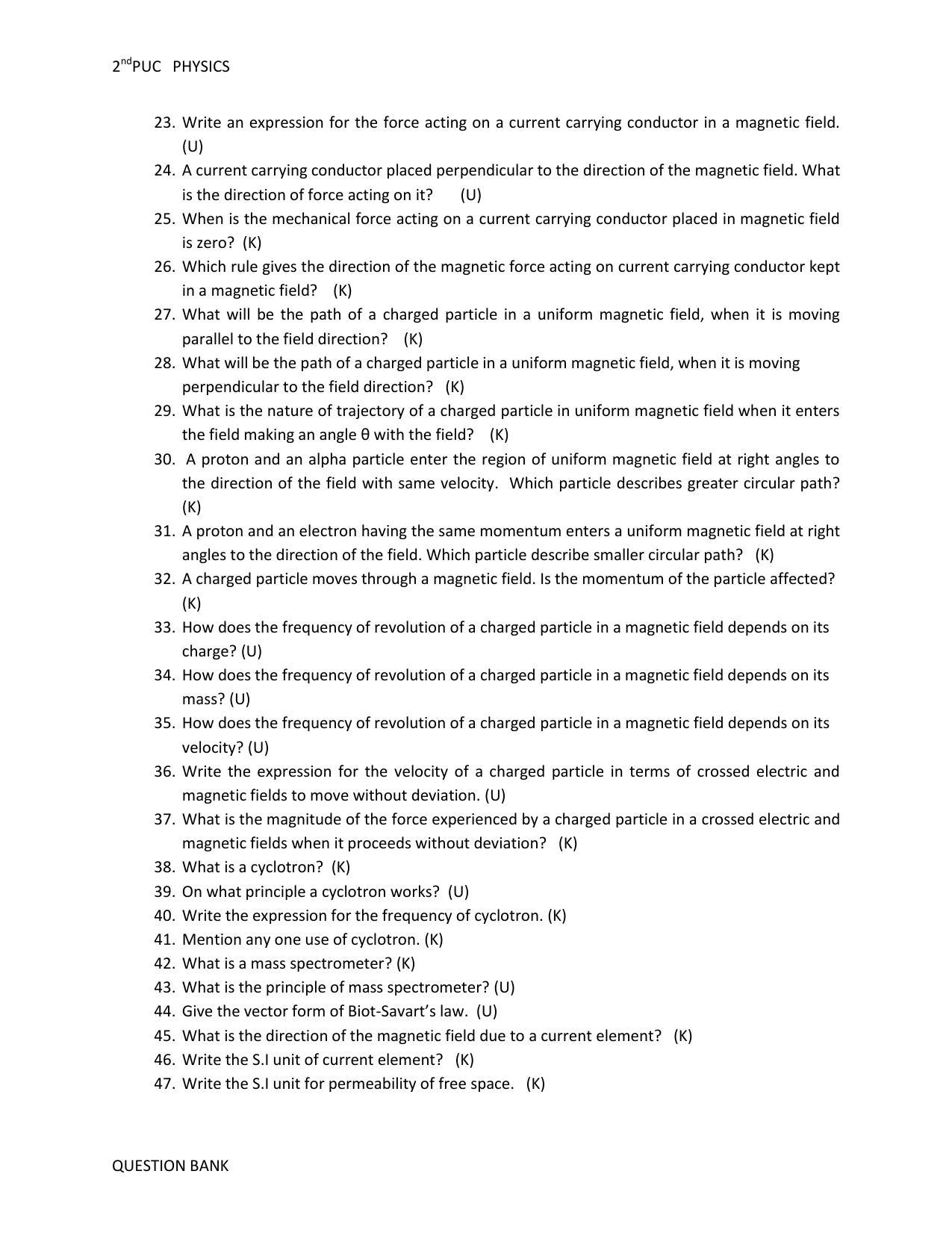 Karnataka 2nd PUC Question Bank for Physics - Page 24