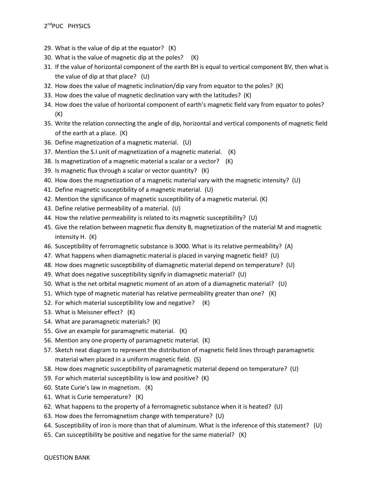 Karnataka 2nd PUC Question Bank for Physics - Page 32