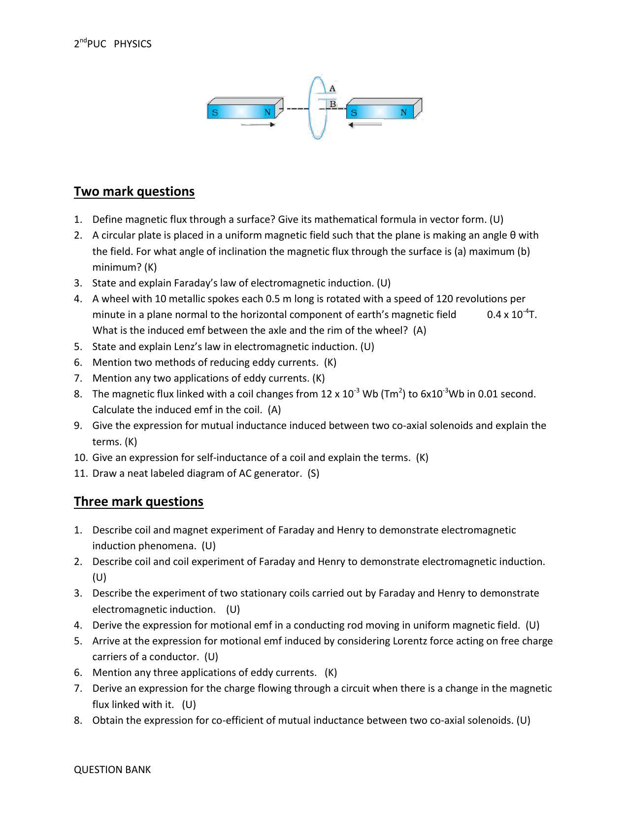 Karnataka 2nd PUC Question Bank for Physics - Page 37