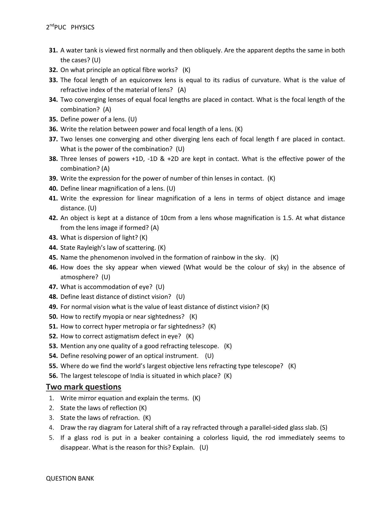 Karnataka 2nd PUC Question Bank for Physics - Page 47