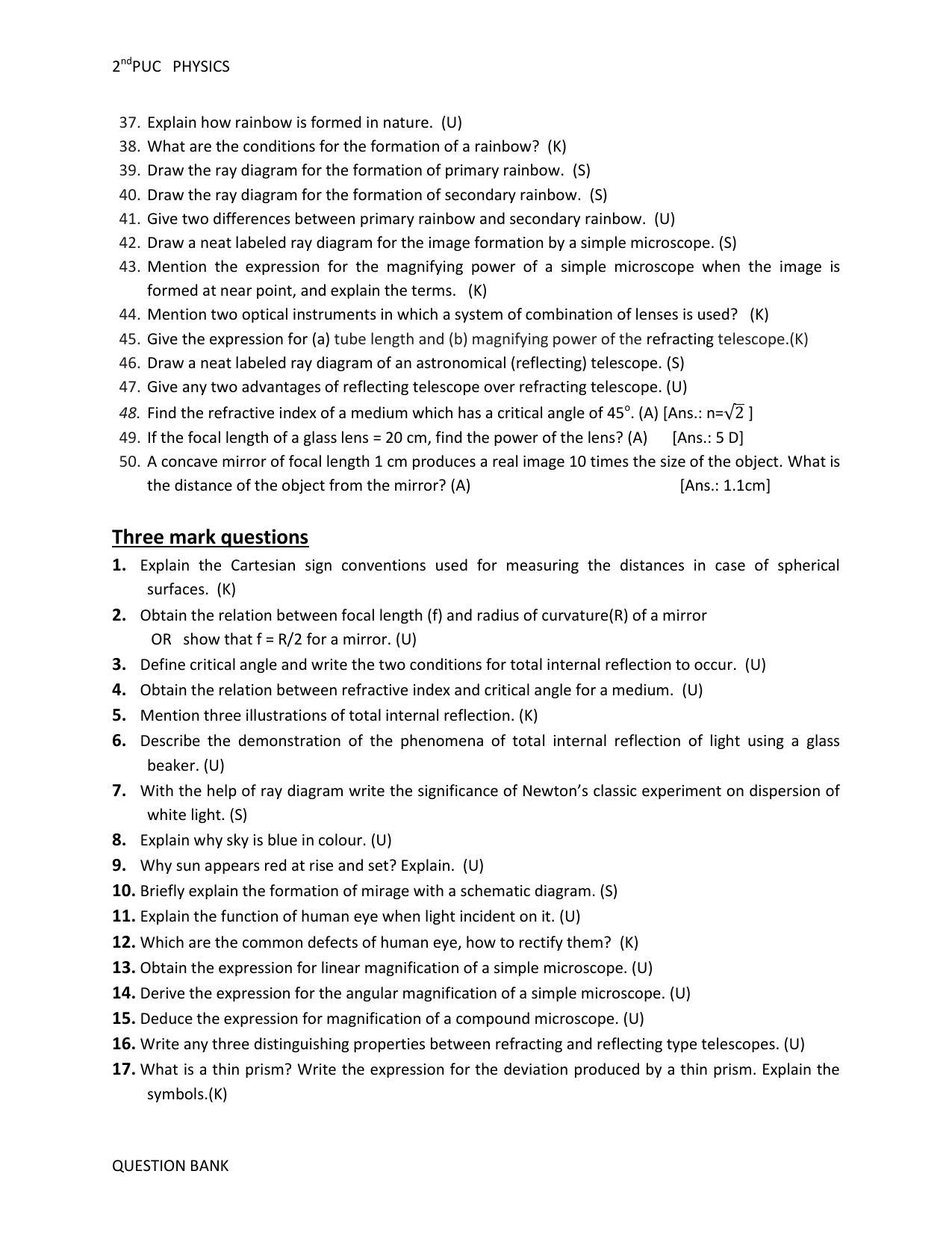Karnataka 2nd PUC Question Bank for Physics - Page 49