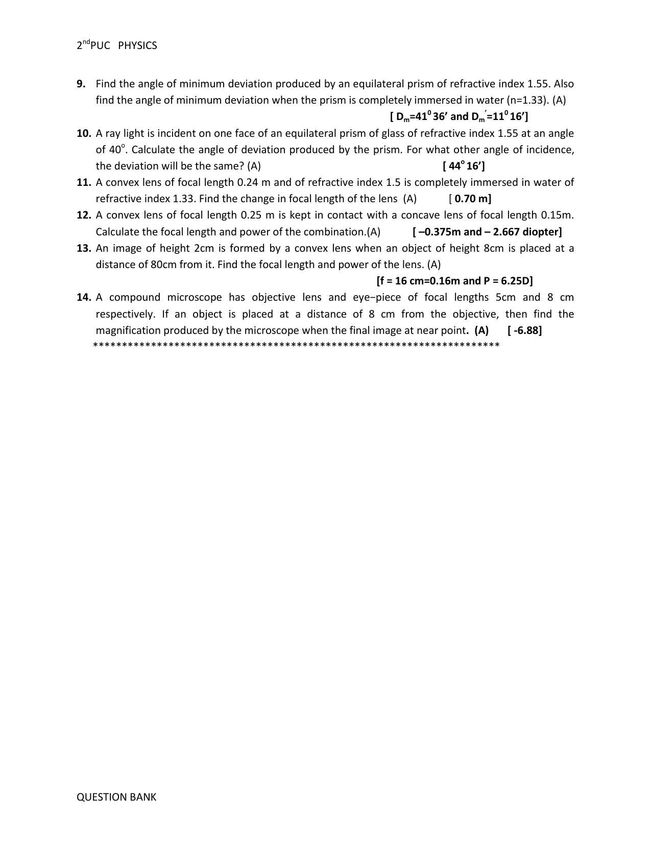 Karnataka 2nd PUC Question Bank for Physics - Page 51