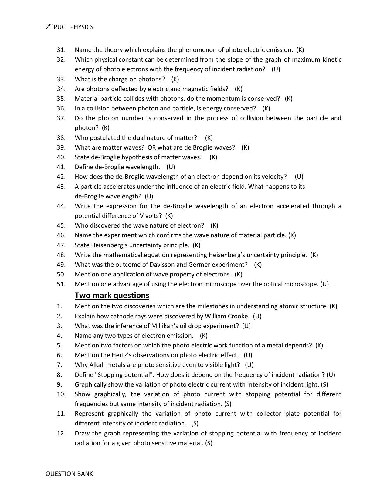 Karnataka 2nd PUC Question Bank for Physics - Page 59