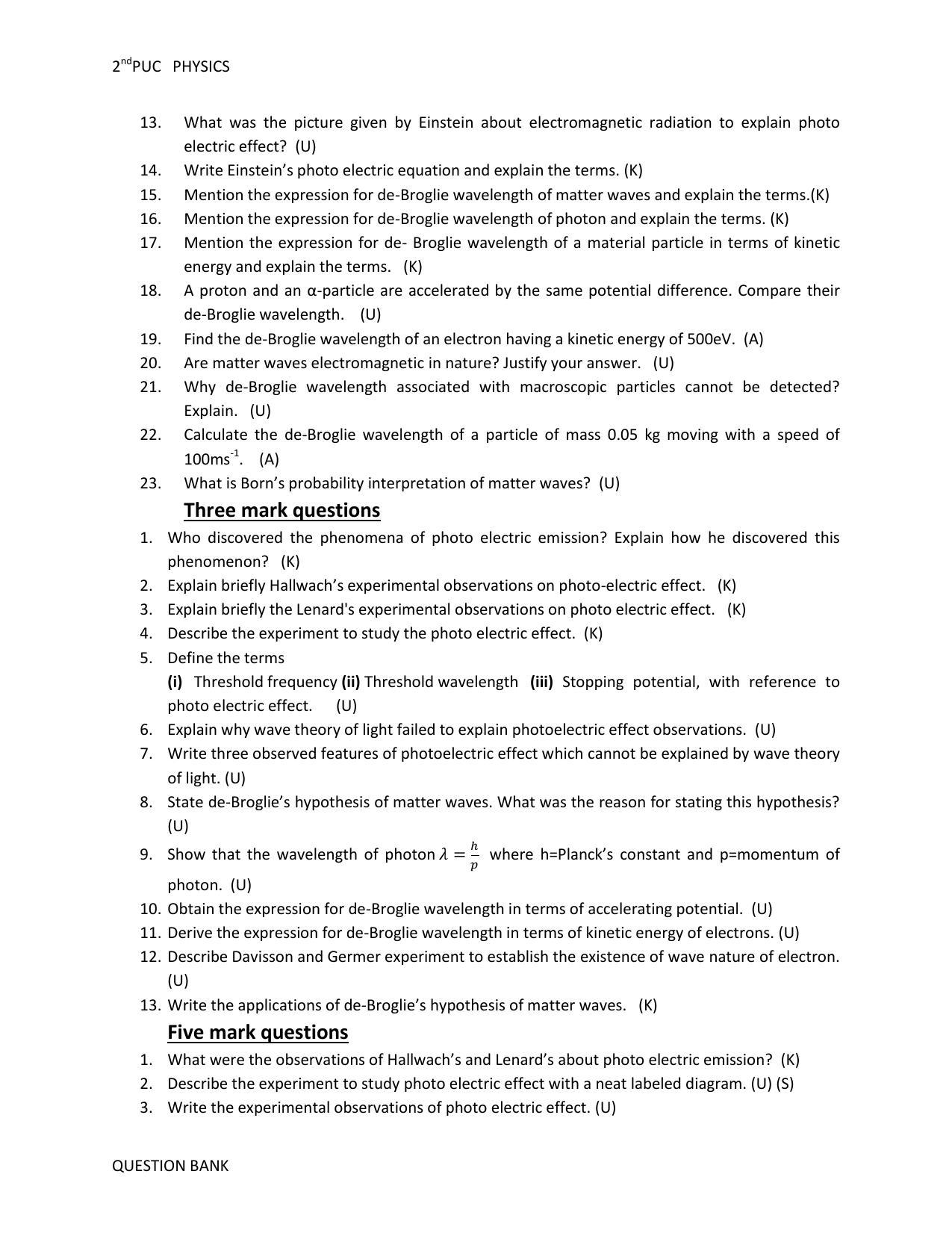 Karnataka 2nd PUC Question Bank for Physics - Page 60