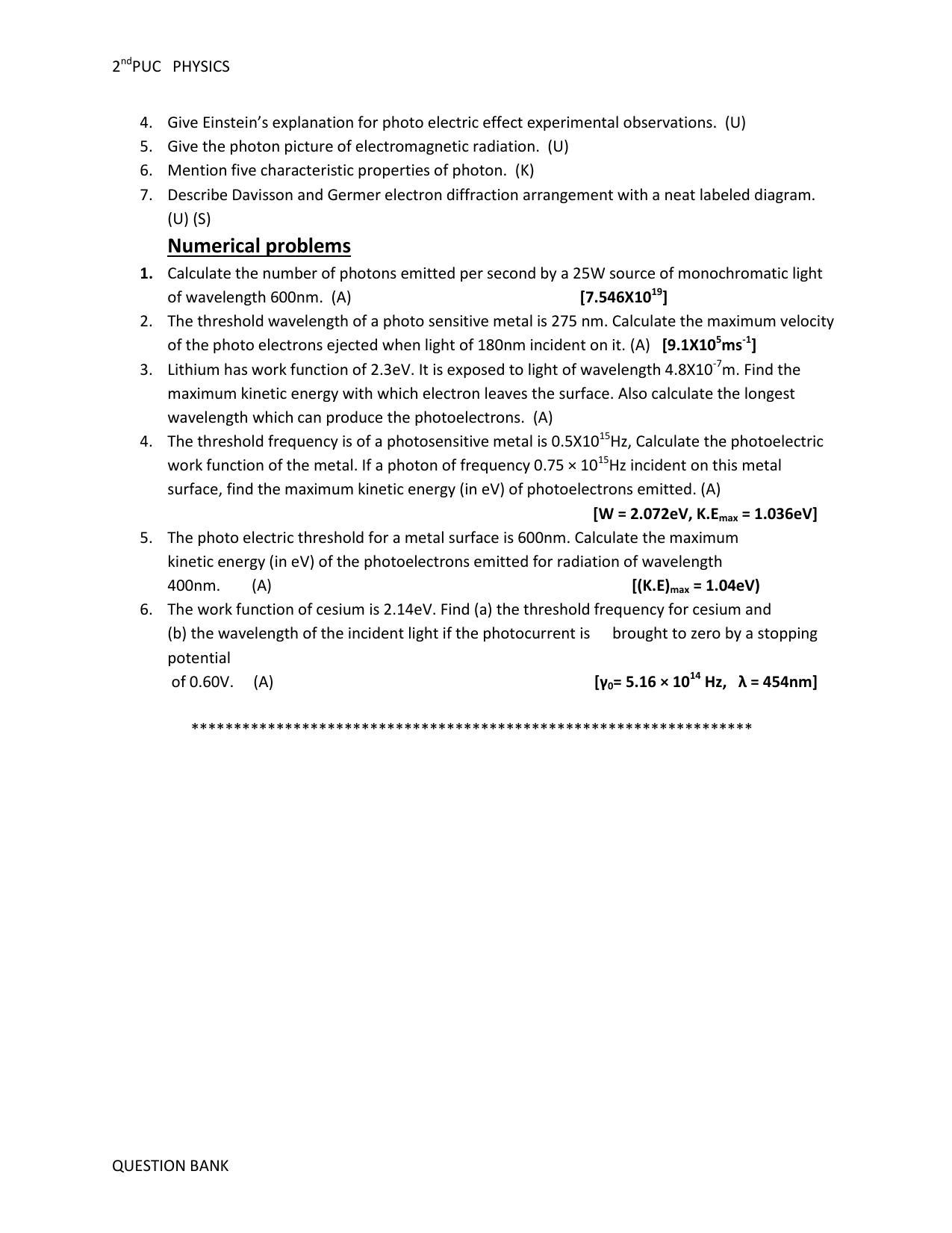 Karnataka 2nd PUC Question Bank for Physics - Page 61