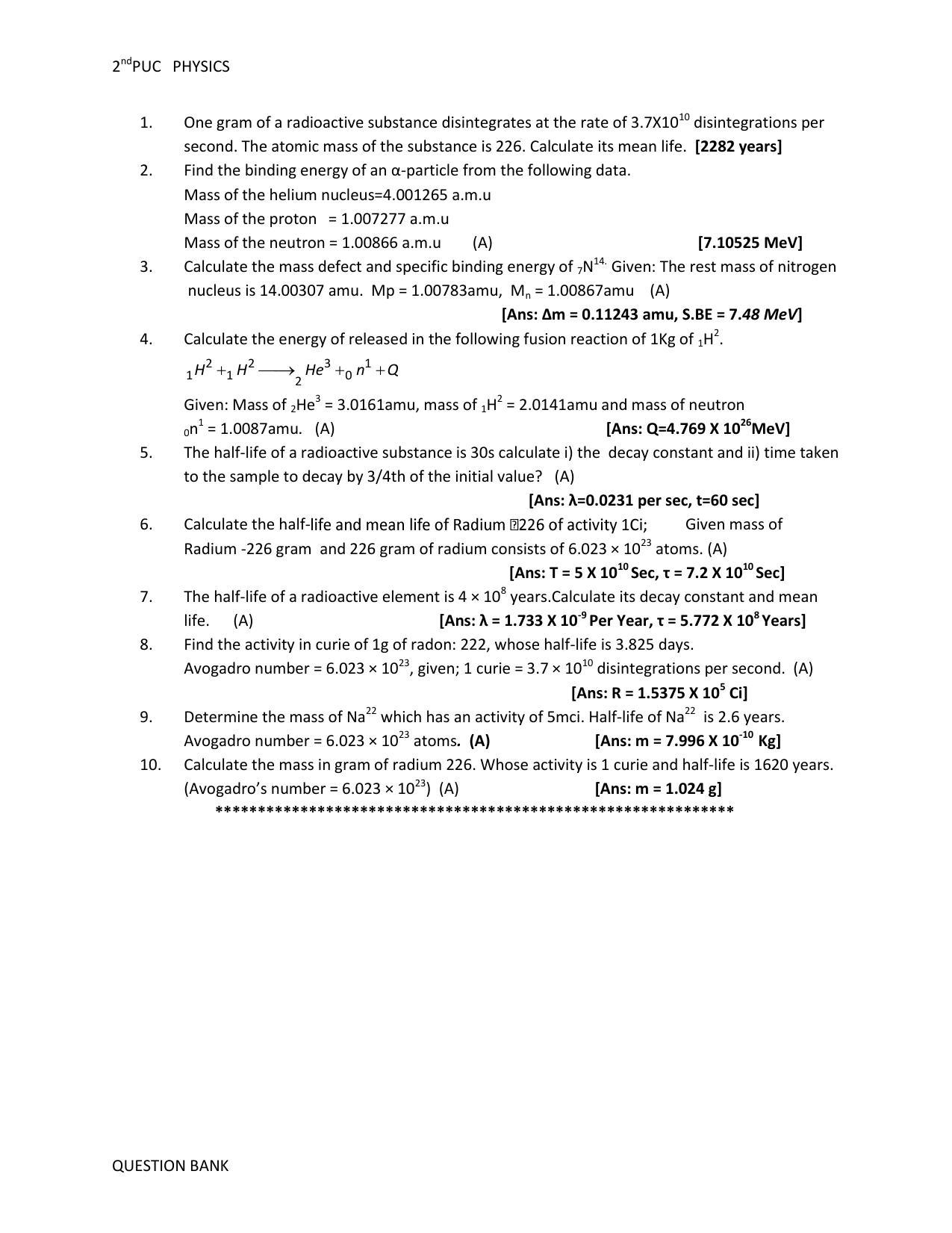 Karnataka 2nd PUC Question Bank for Physics - Page 69