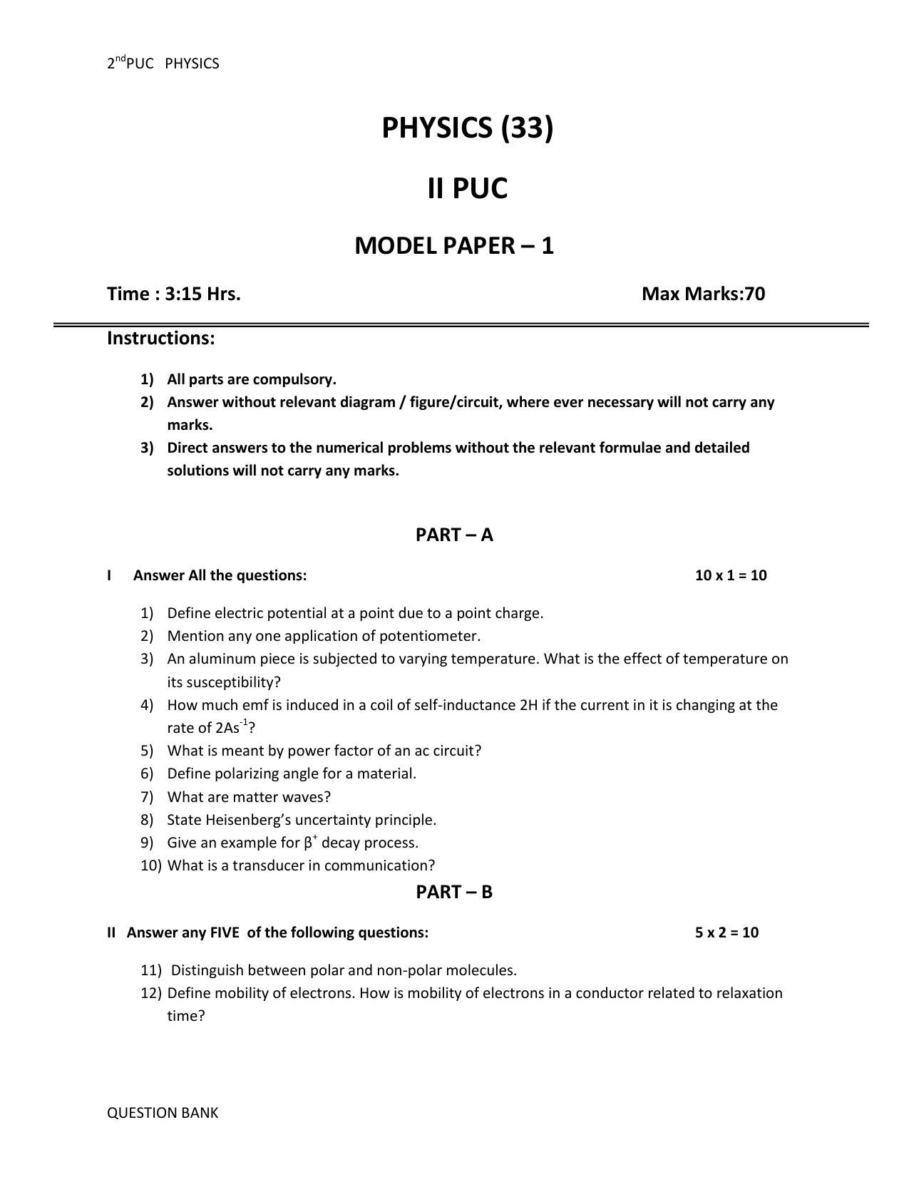 Karnataka 2nd PUC Question Bank for Physics - Page 80