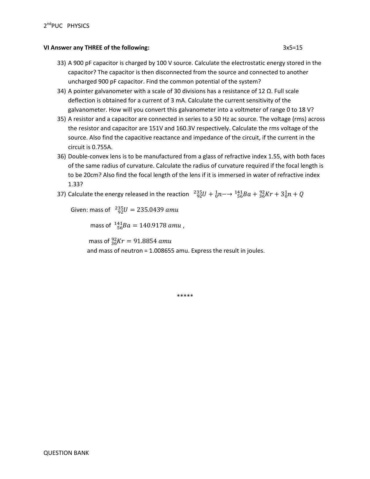 Karnataka 2nd PUC Question Bank for Physics - Page 87