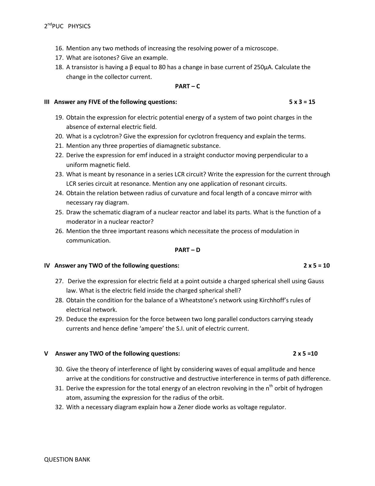 Karnataka 2nd PUC Question Bank for Physics - Page 90