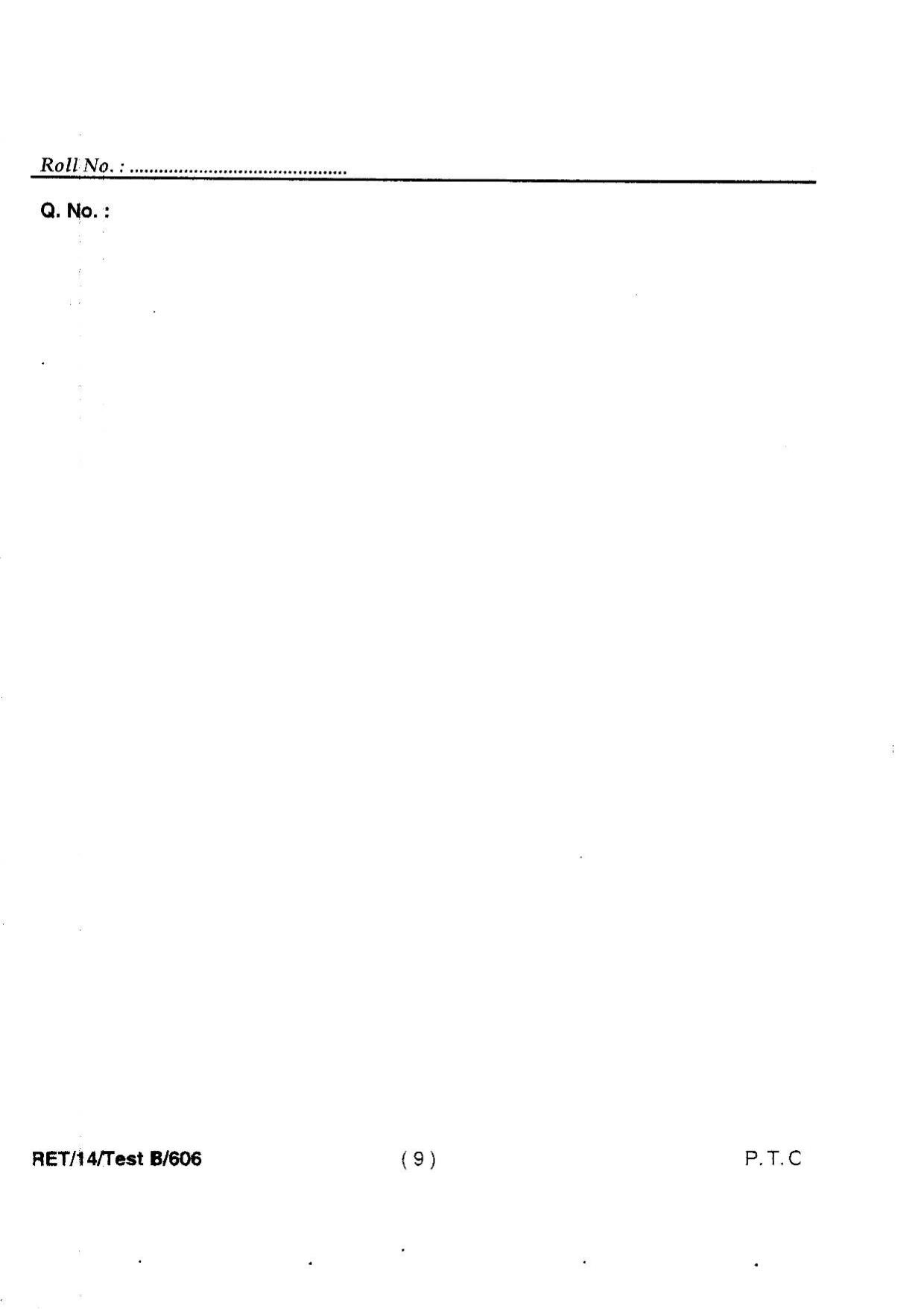BHU RET MEDICINAL CHEMISTRY 2014 Question Paper - Page 11
