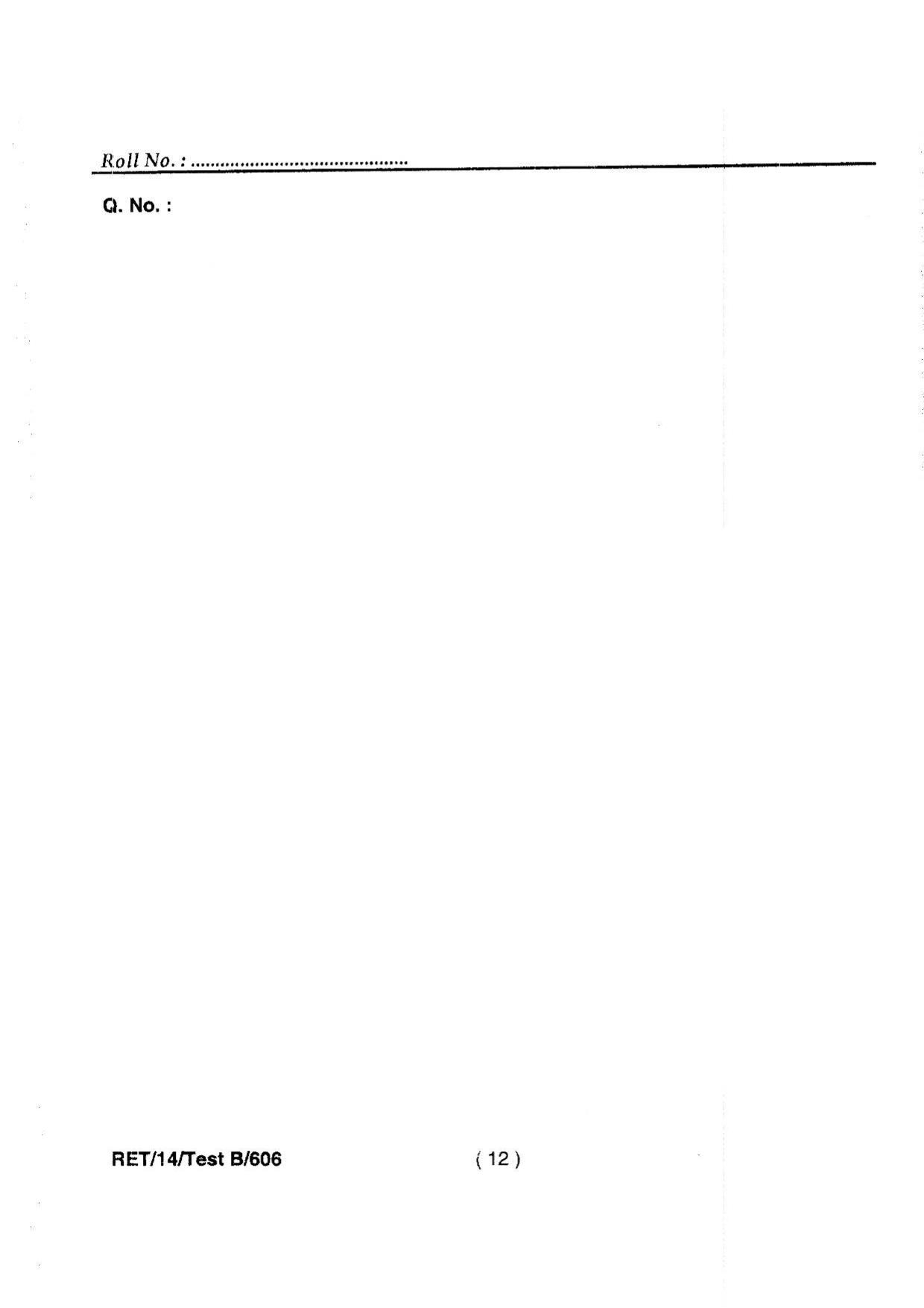 BHU RET MEDICINAL CHEMISTRY 2014 Question Paper - Page 14