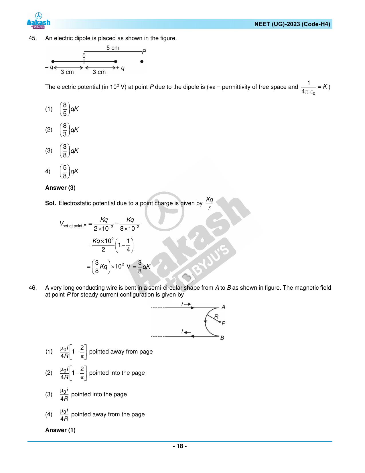 NEET 2023 Question Paper H4 - Page 18
