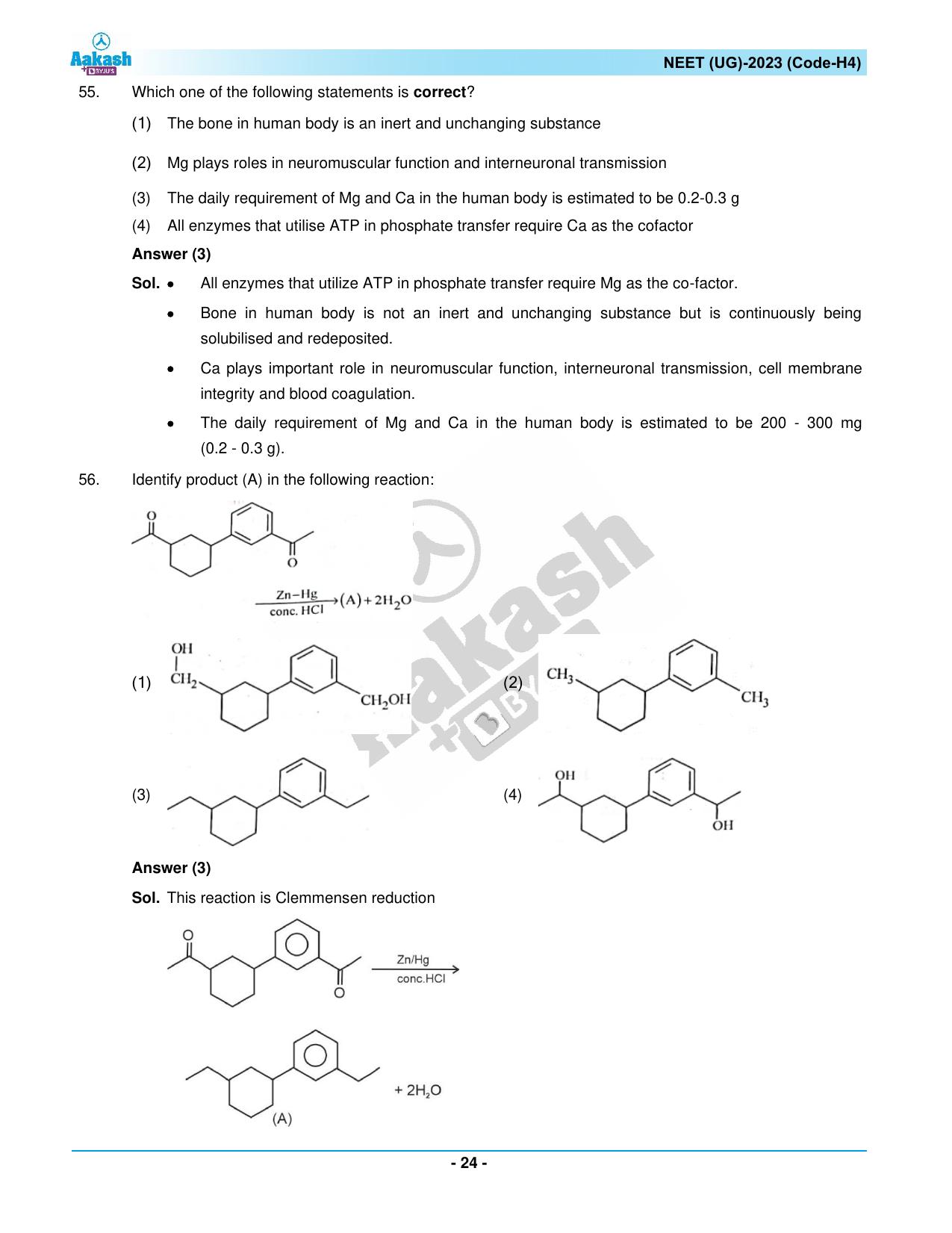 NEET 2023 Question Paper H4 - Page 24