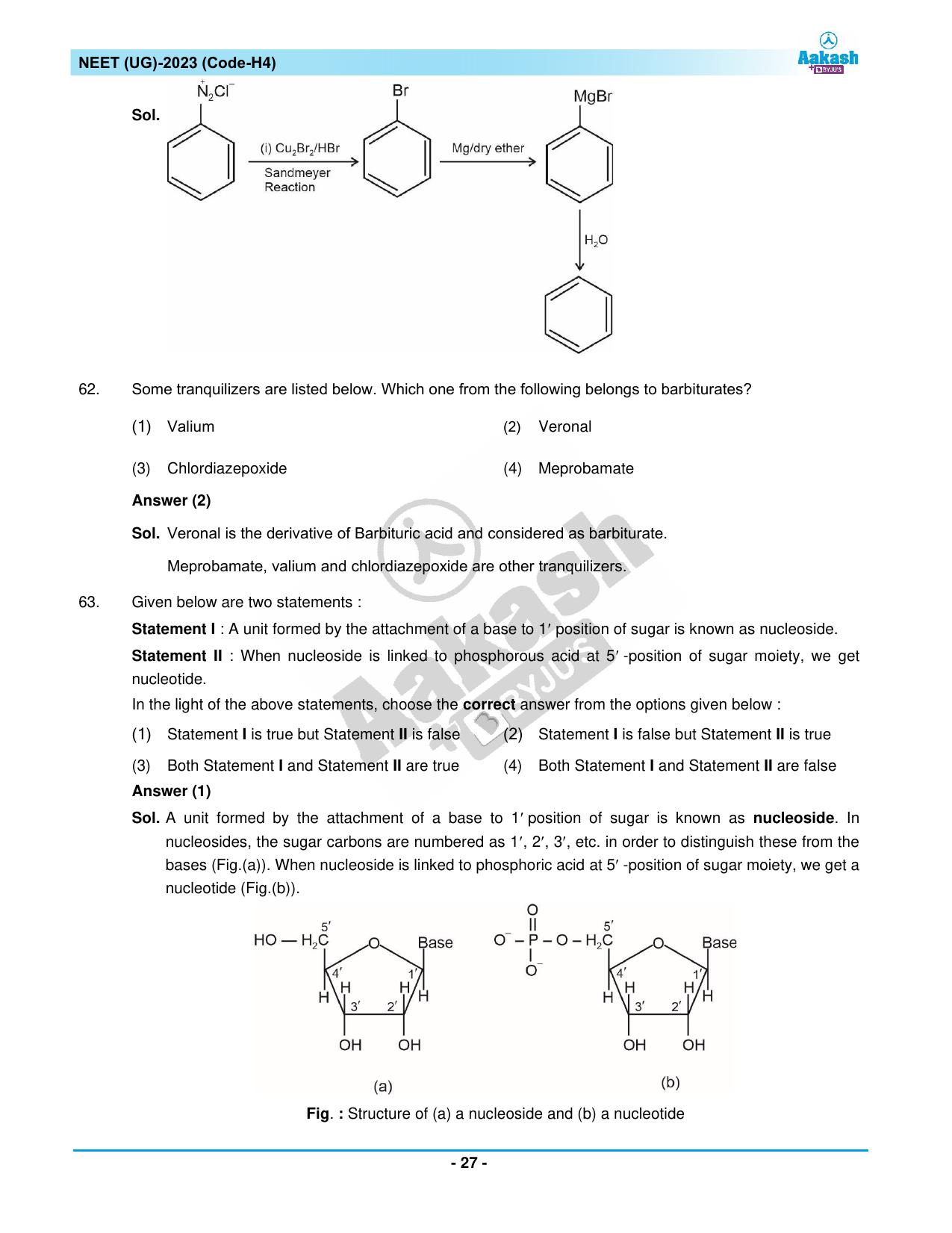 NEET 2023 Question Paper H4 - Page 27