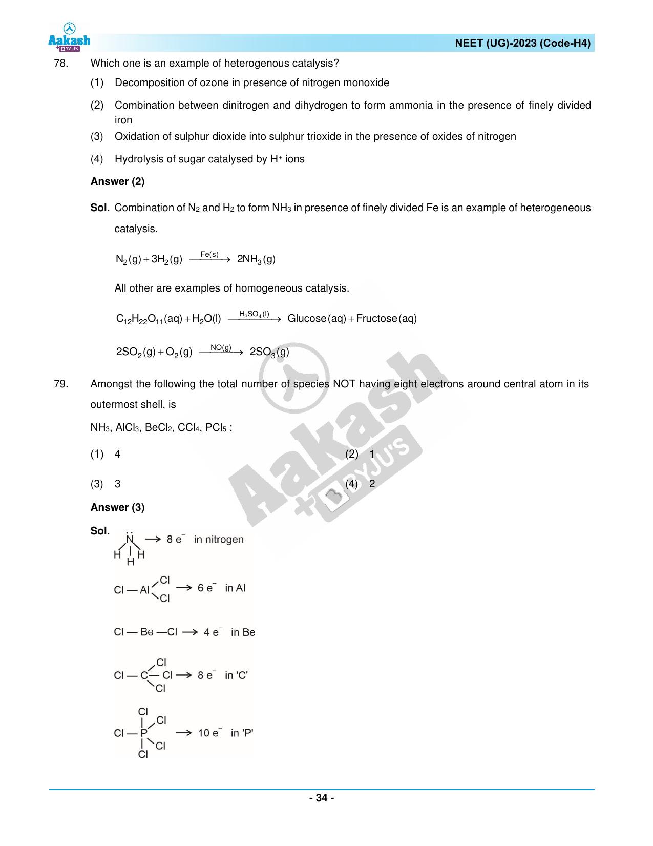 NEET 2023 Question Paper H4 - Page 34