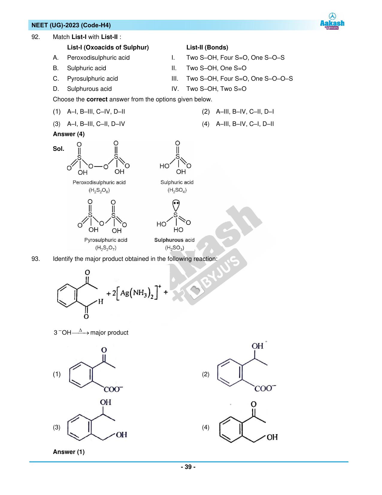 NEET 2023 Question Paper H4 - Page 39
