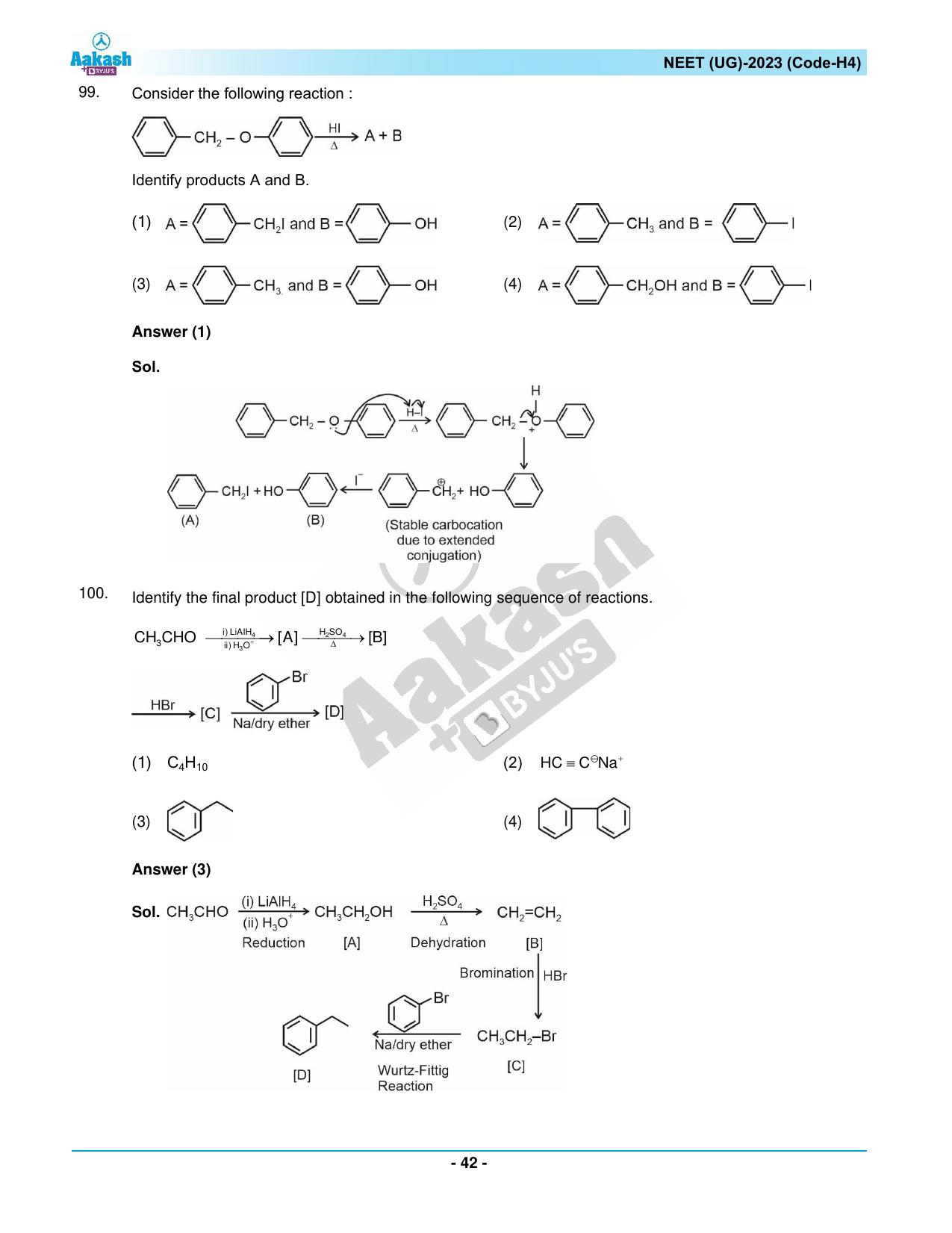 NEET 2023 Question Paper H4 - Page 42