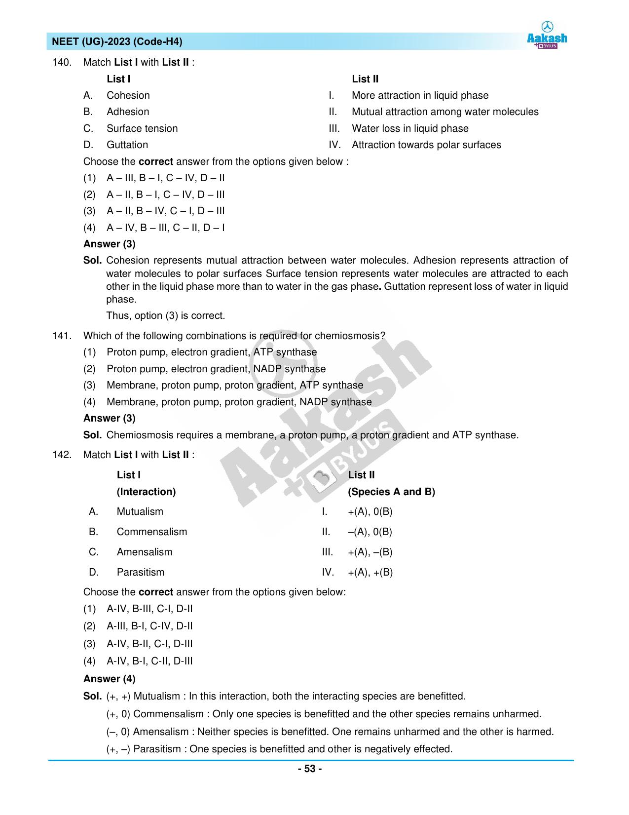 NEET 2023 Question Paper H4 - Page 53
