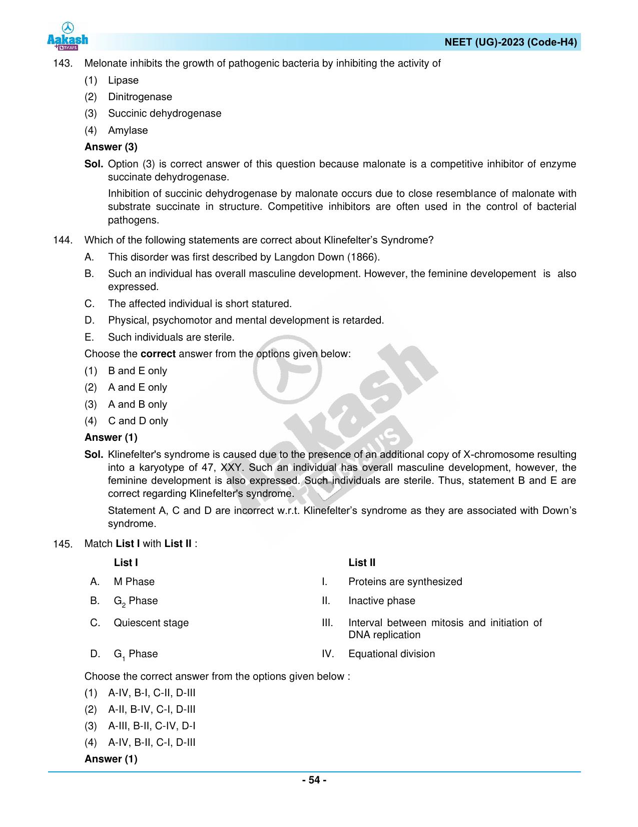 NEET 2023 Question Paper H4 - Page 54