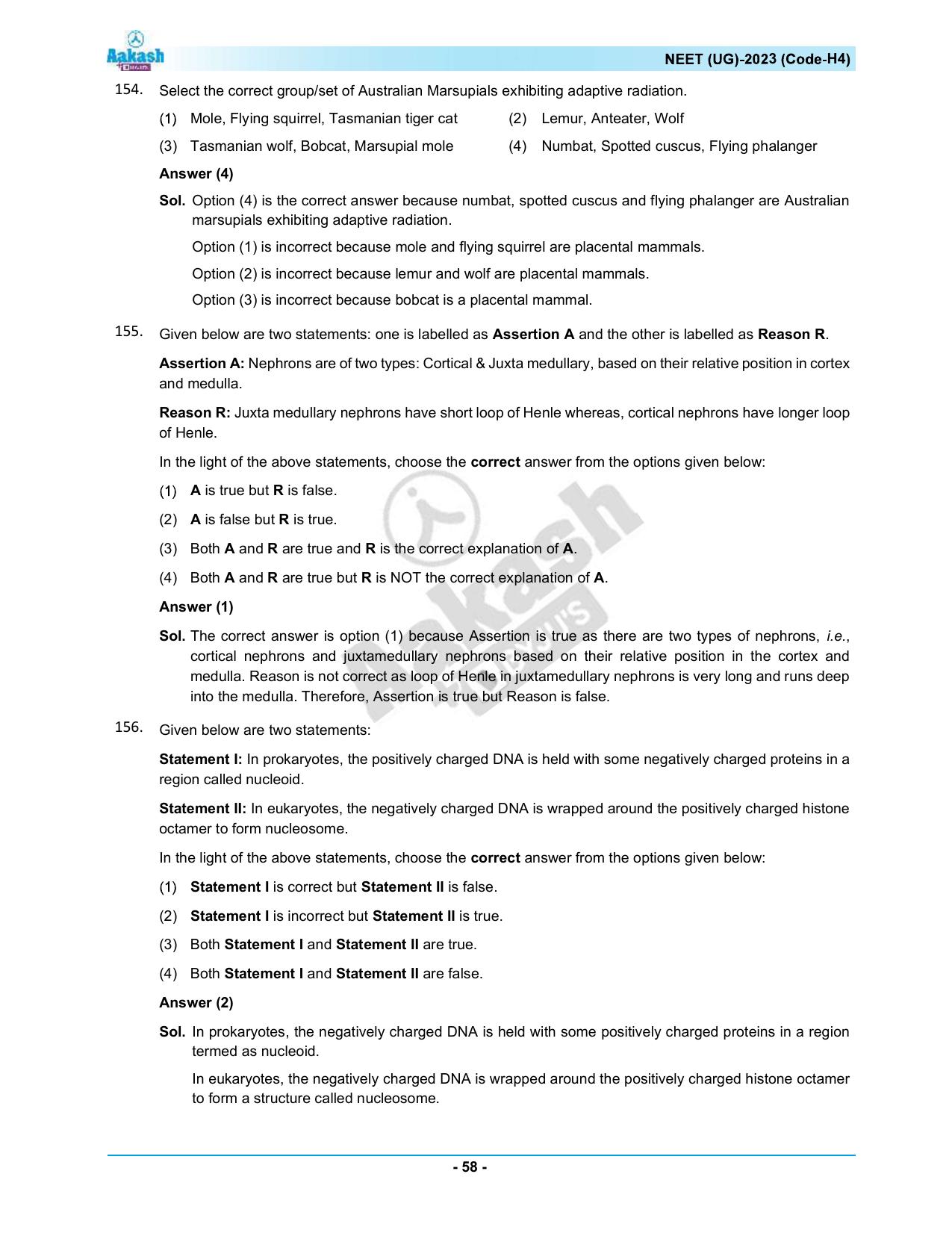NEET 2023 Question Paper H4 - Page 58