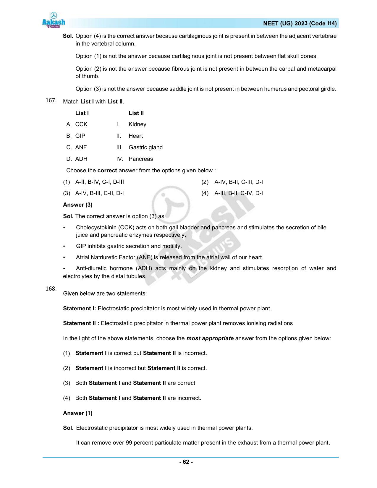 NEET 2023 Question Paper H4 - Page 62