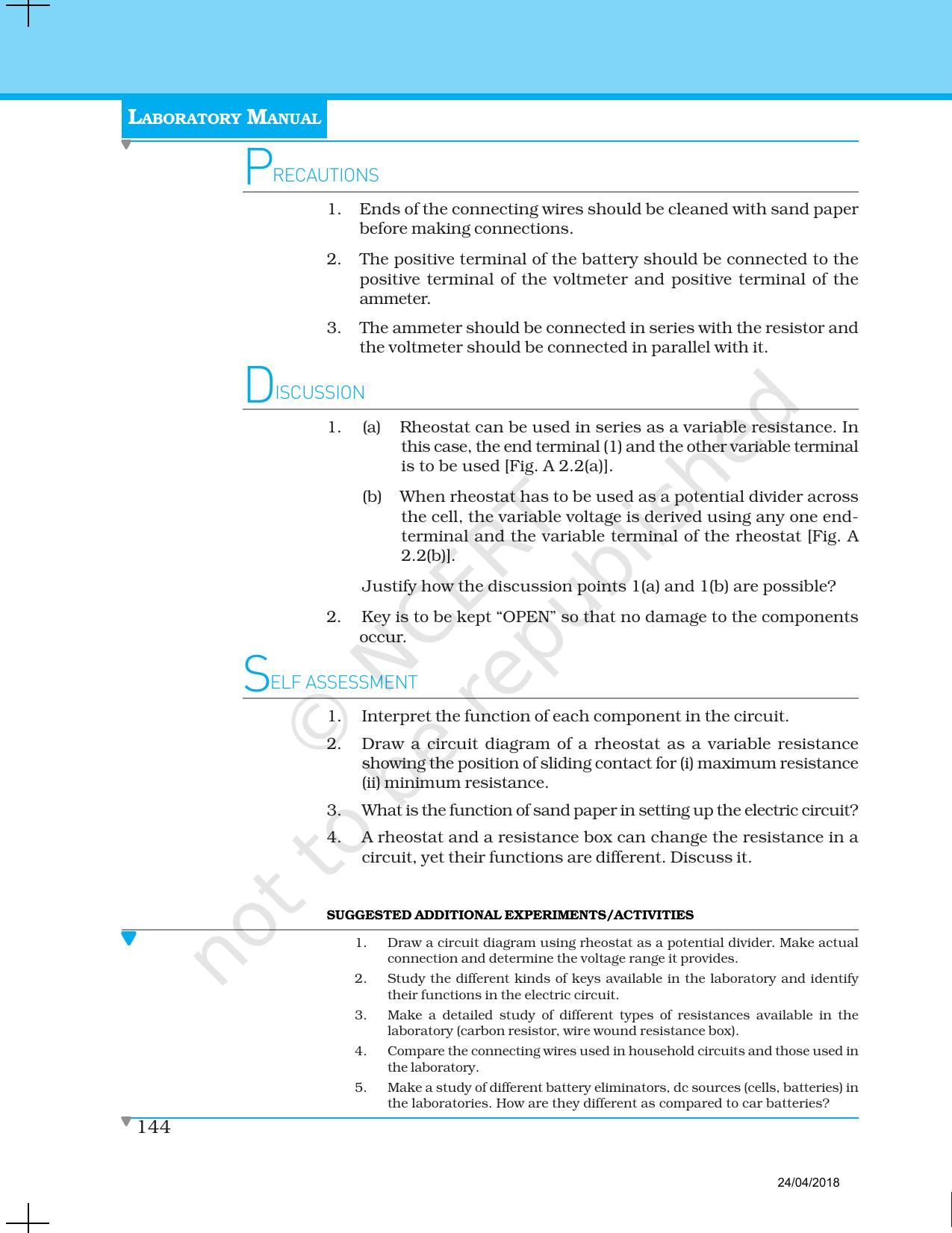 NCERT Laboratory Manuals for Class XII Physics - Activities 1 to 6 - Page 6