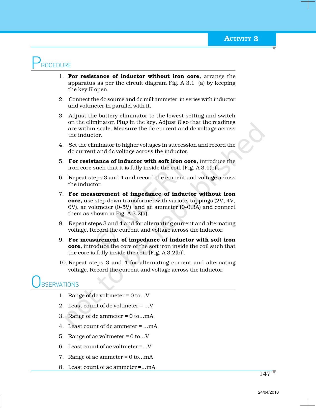 NCERT Laboratory Manuals for Class XII Physics - Activities 1 to 6 - Page 9