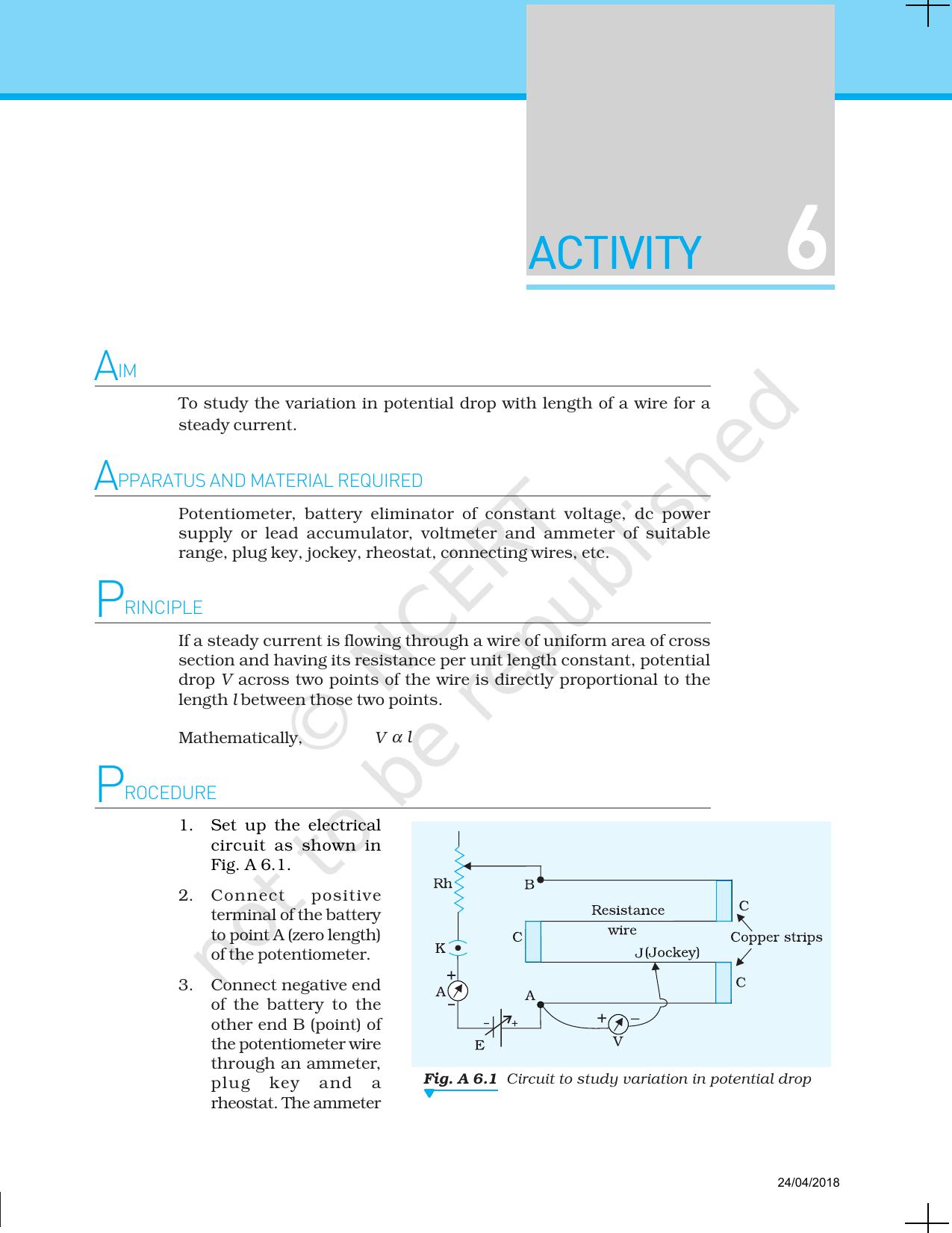NCERT Laboratory Manuals for Class XII Physics - Activities 1 to 6 - Page 21