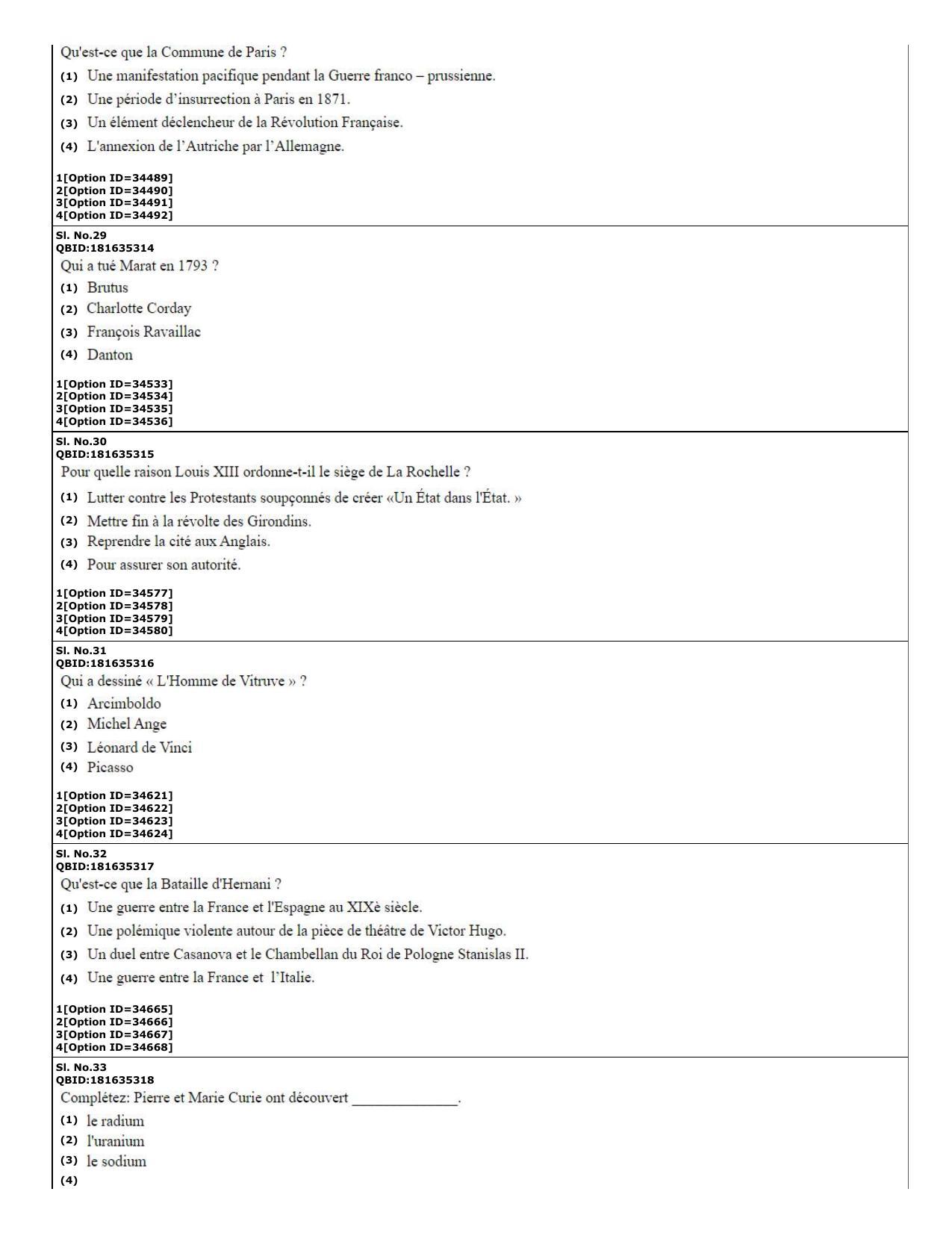CUET (PG) 2022: PGQP-60 French (10-09-2022) Question Paper - Page 11