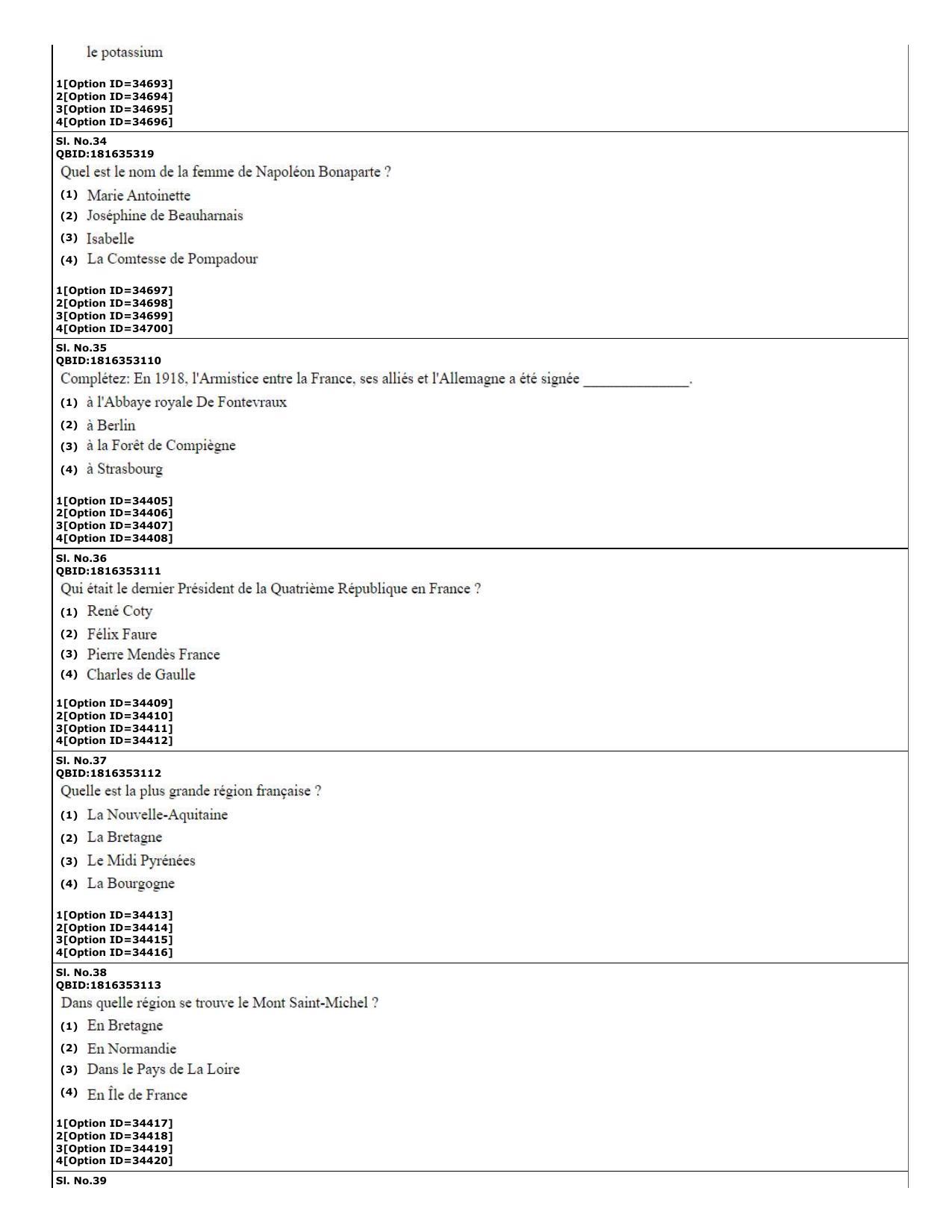 CUET (PG) 2022: PGQP-60 French (10-09-2022) Question Paper - Page 12