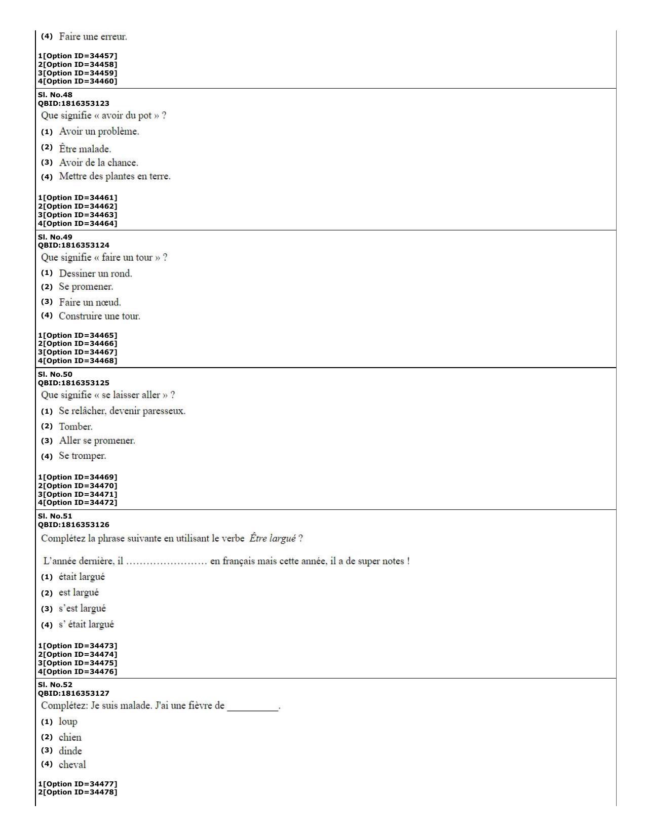 CUET (PG) 2022: PGQP-60 French (10-09-2022) Question Paper - Page 15