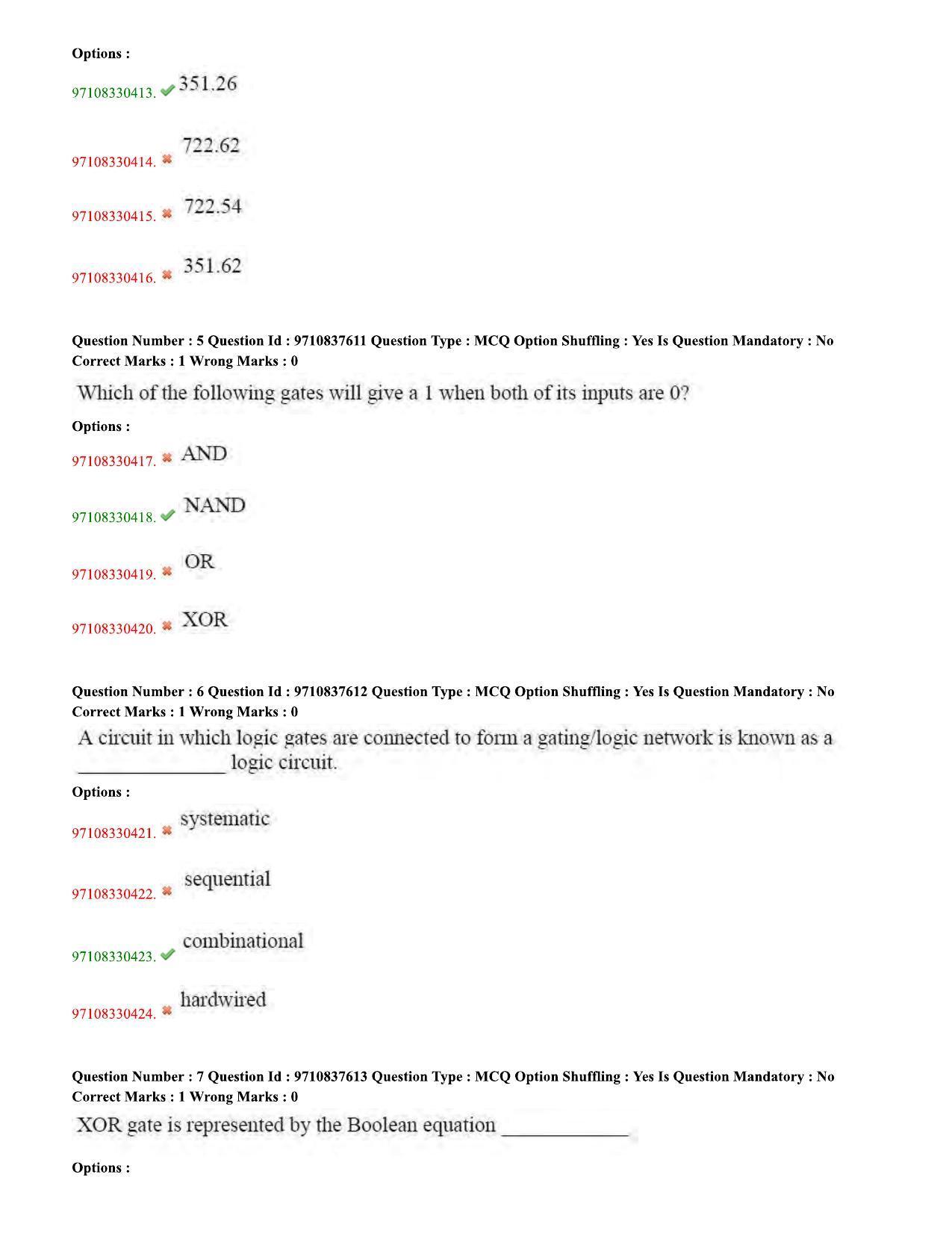 TS CPGET 2020 M.Sc. Electronics (Shift 1) Question Paper with Answer Key - Page 3