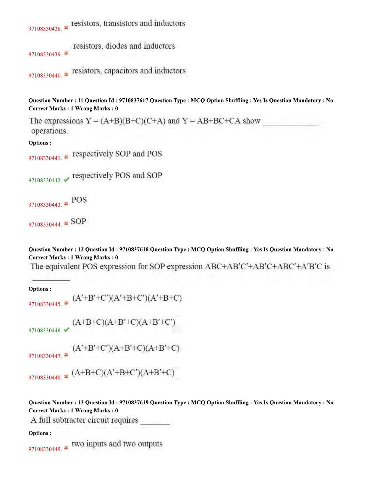TS CPGET 2020 M.Sc. Electronics (Shift 1) Question Paper with Answer Key - Page 5