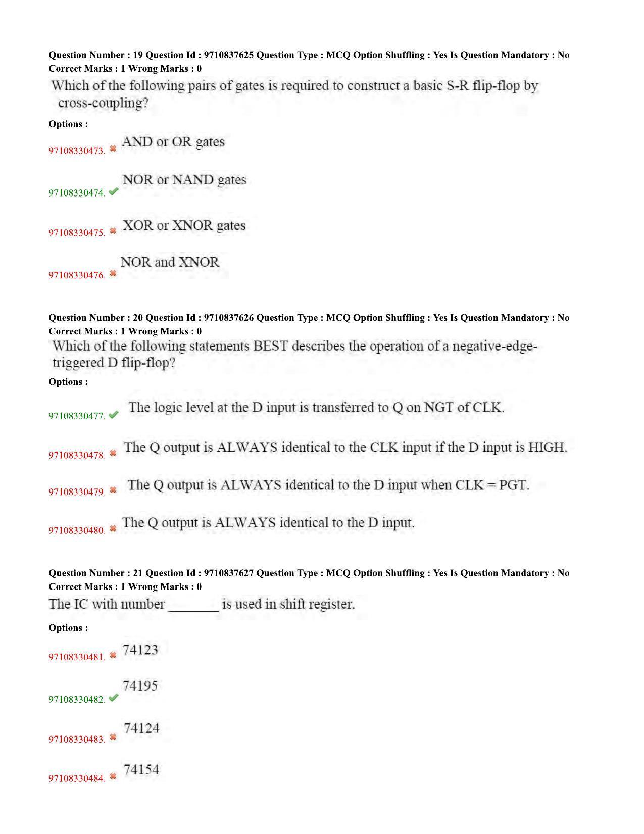 TS CPGET 2020 M.Sc. Electronics (Shift 1) Question Paper with Answer Key - Page 8