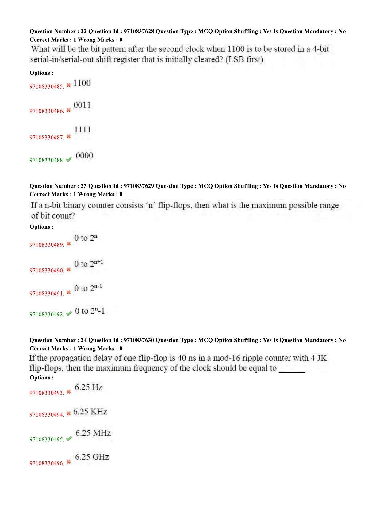 TS CPGET 2020 M.Sc. Electronics (Shift 1) Question Paper with Answer Key - Page 9