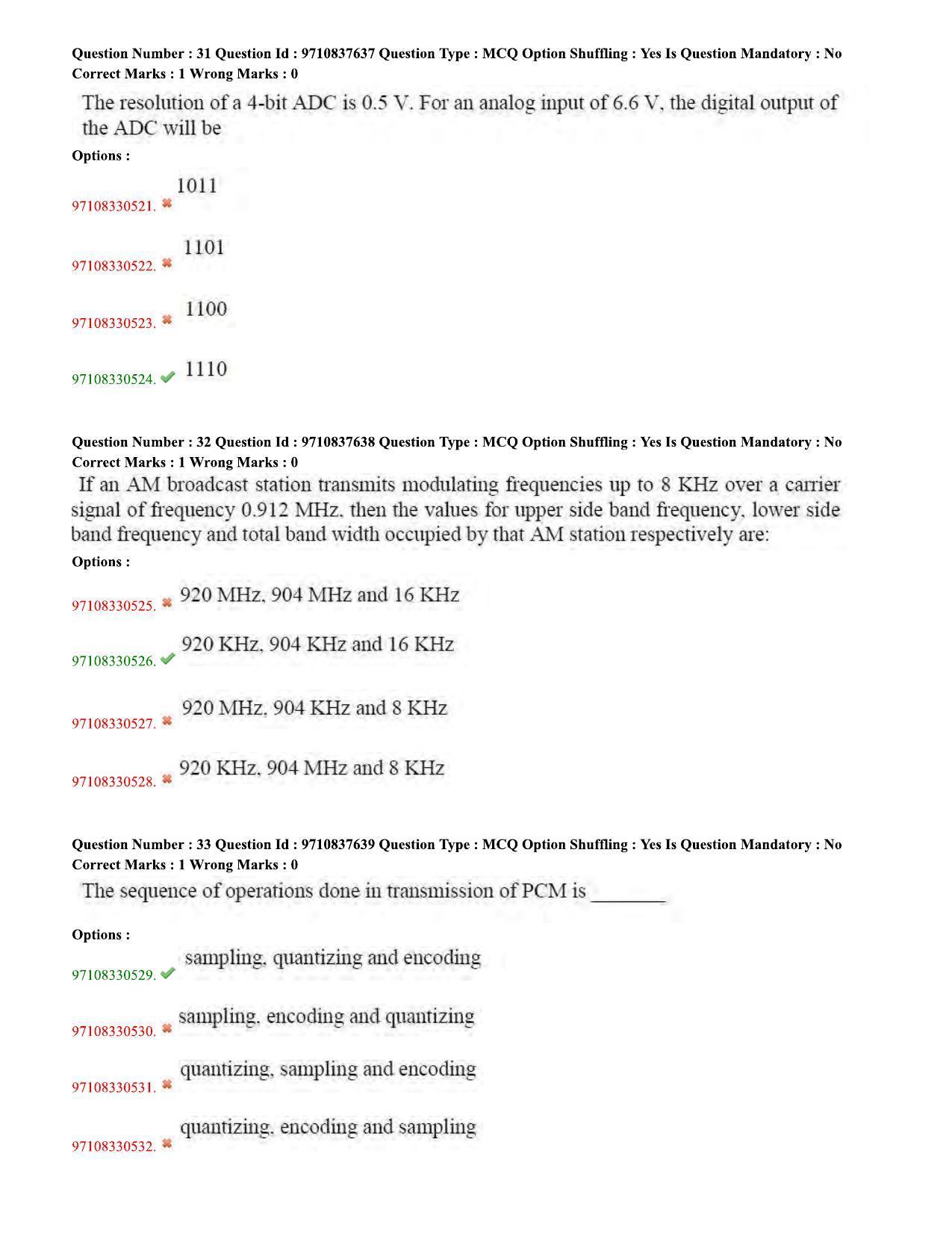 TS CPGET 2020 M.Sc. Electronics (Shift 1) Question Paper with Answer Key - Page 12